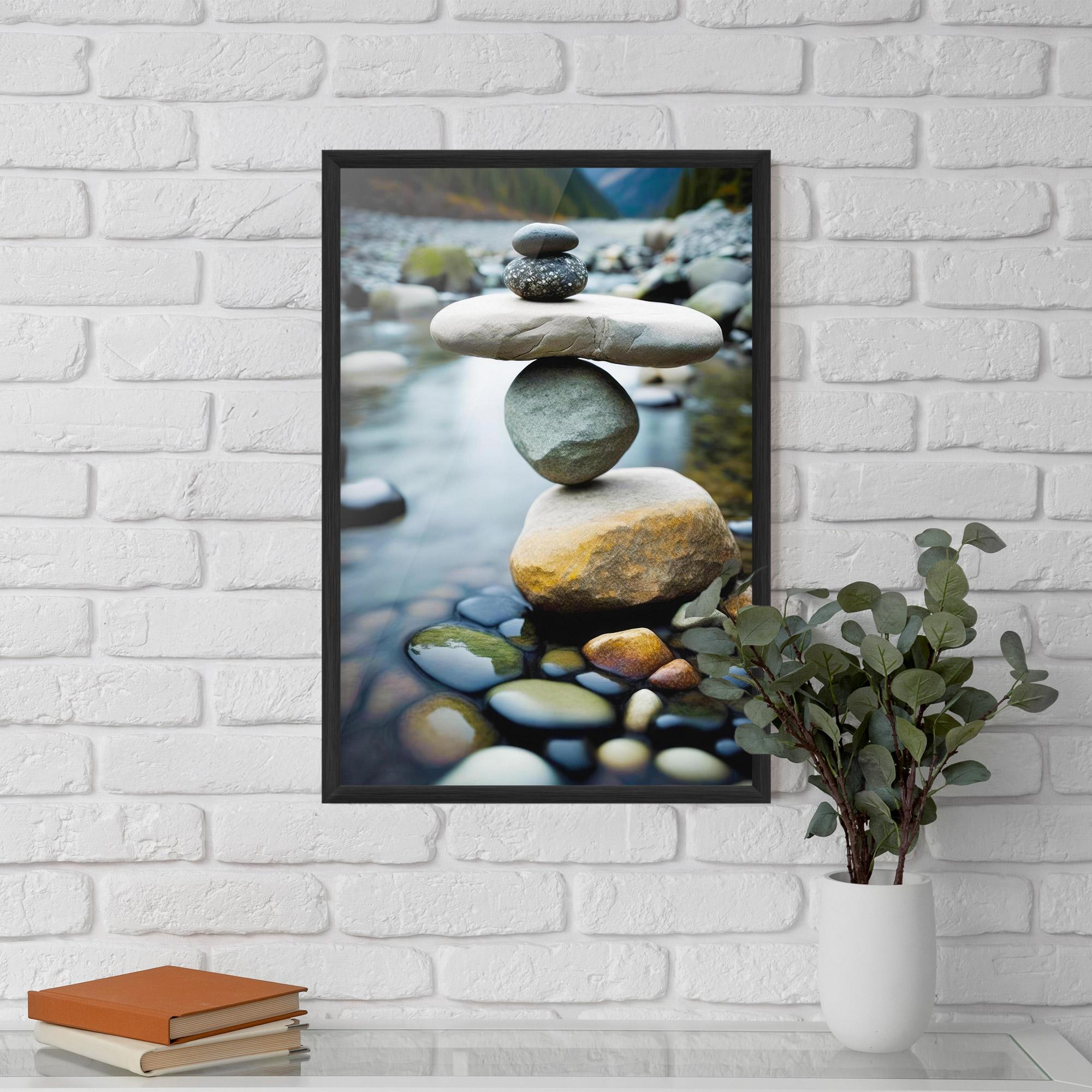 Keretezett Poszter Balanced Rocks mockup 5