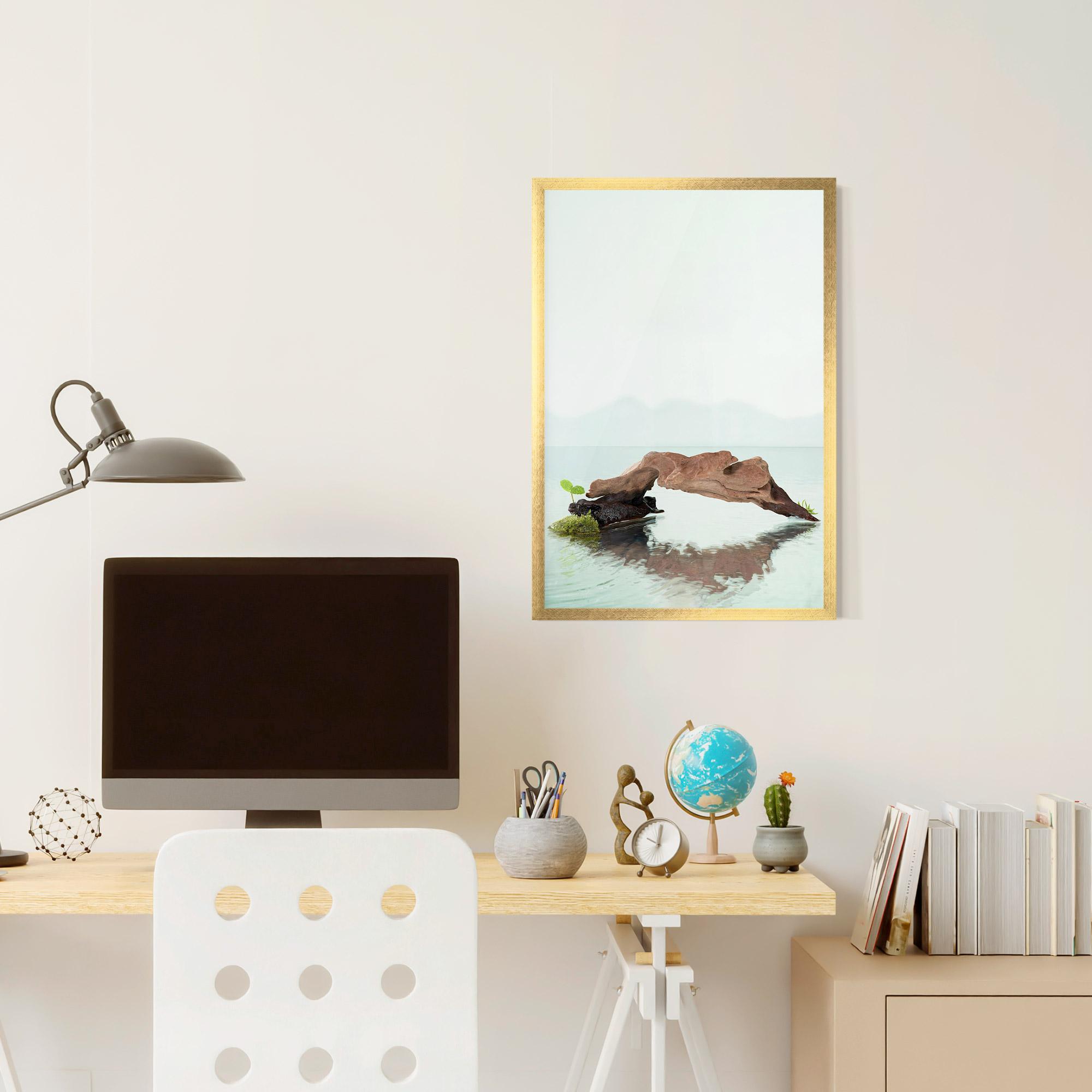 Keretezett Poszter Water Rock View mockup 6