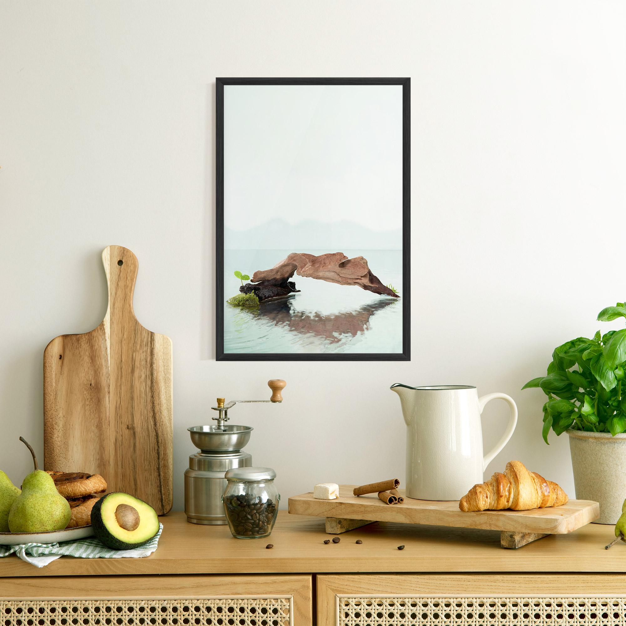 Keretezett Poszter Water Rock View mockup 8