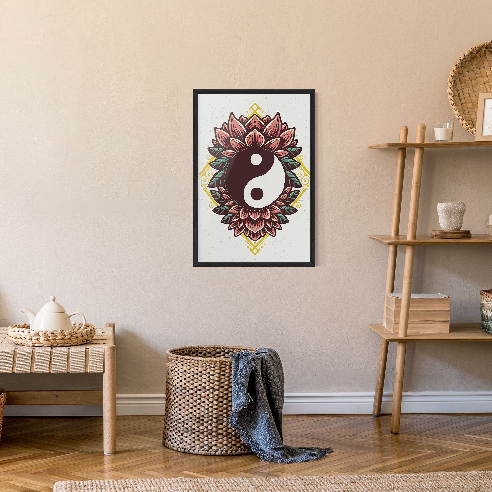 Yinyang Flower mockup 9