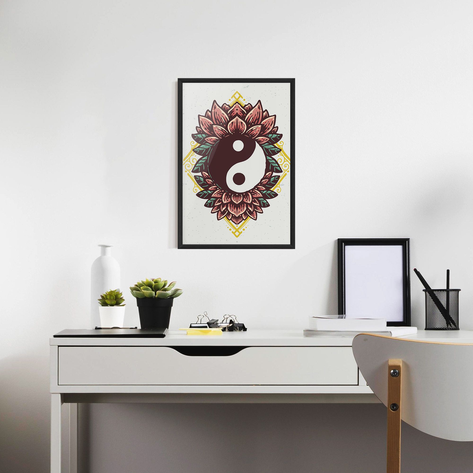 Yinyang Flower mockup 7