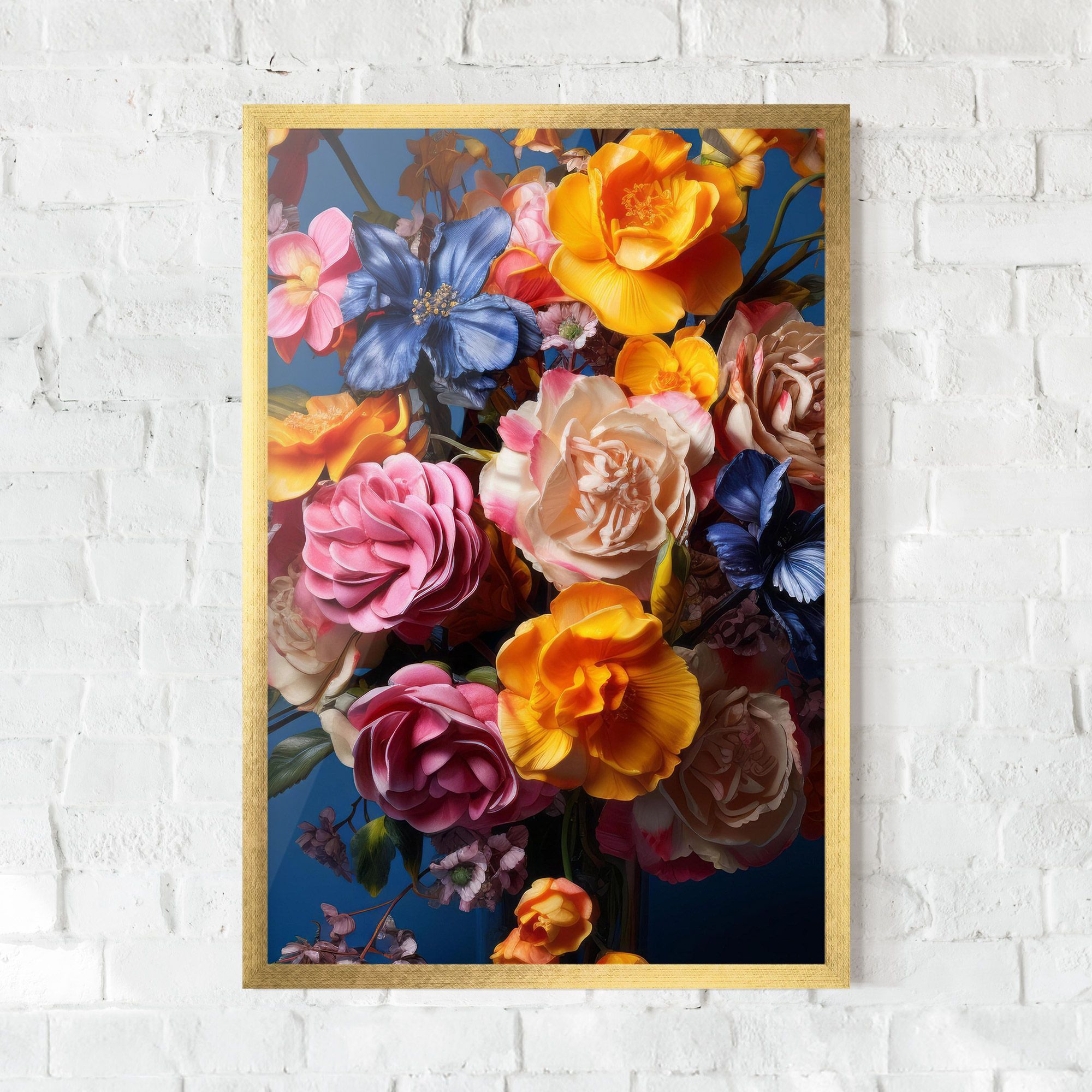 Colorful Flower Bouquet mockup 0