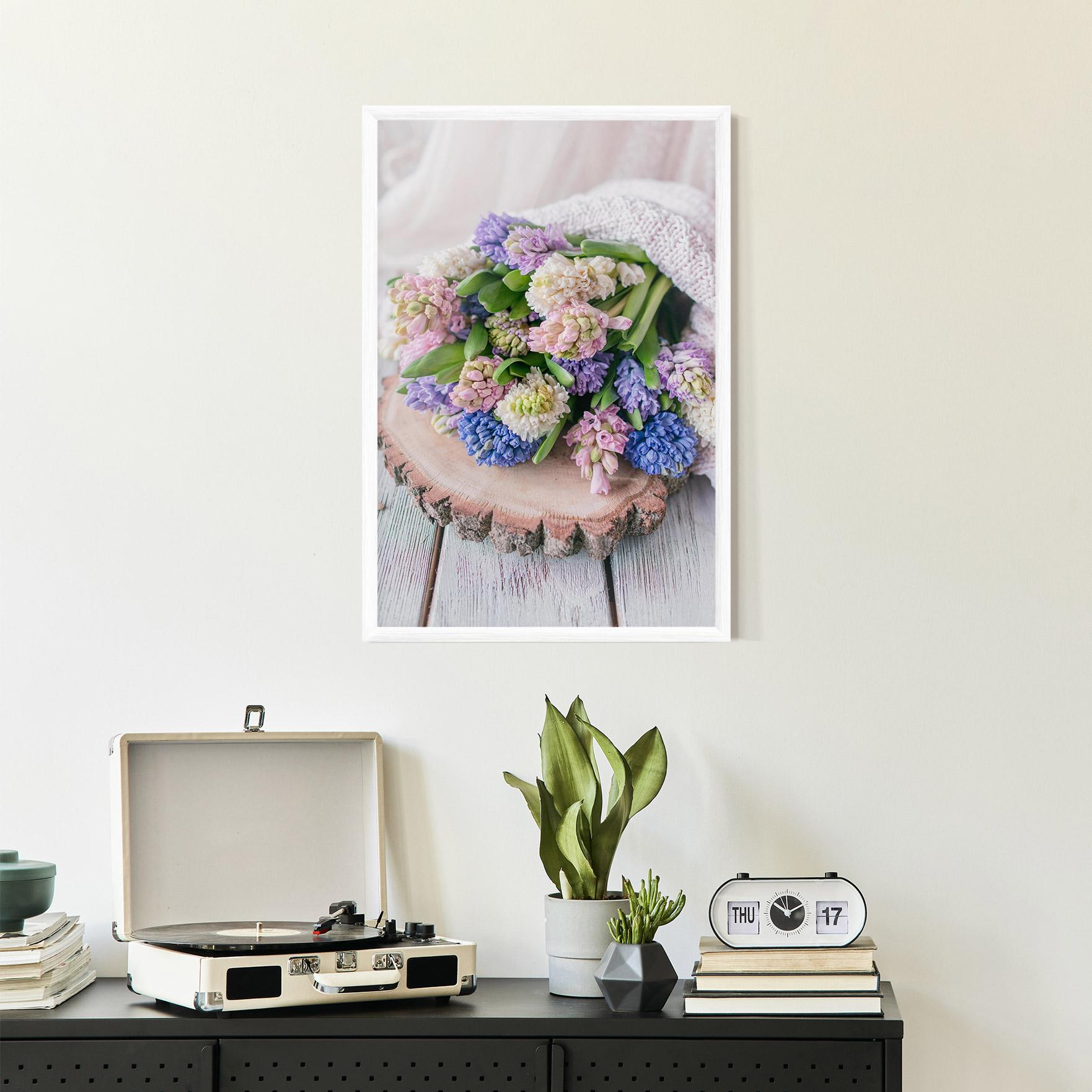 Keretezett Poszter Purple Mix Bouquet mockup 2