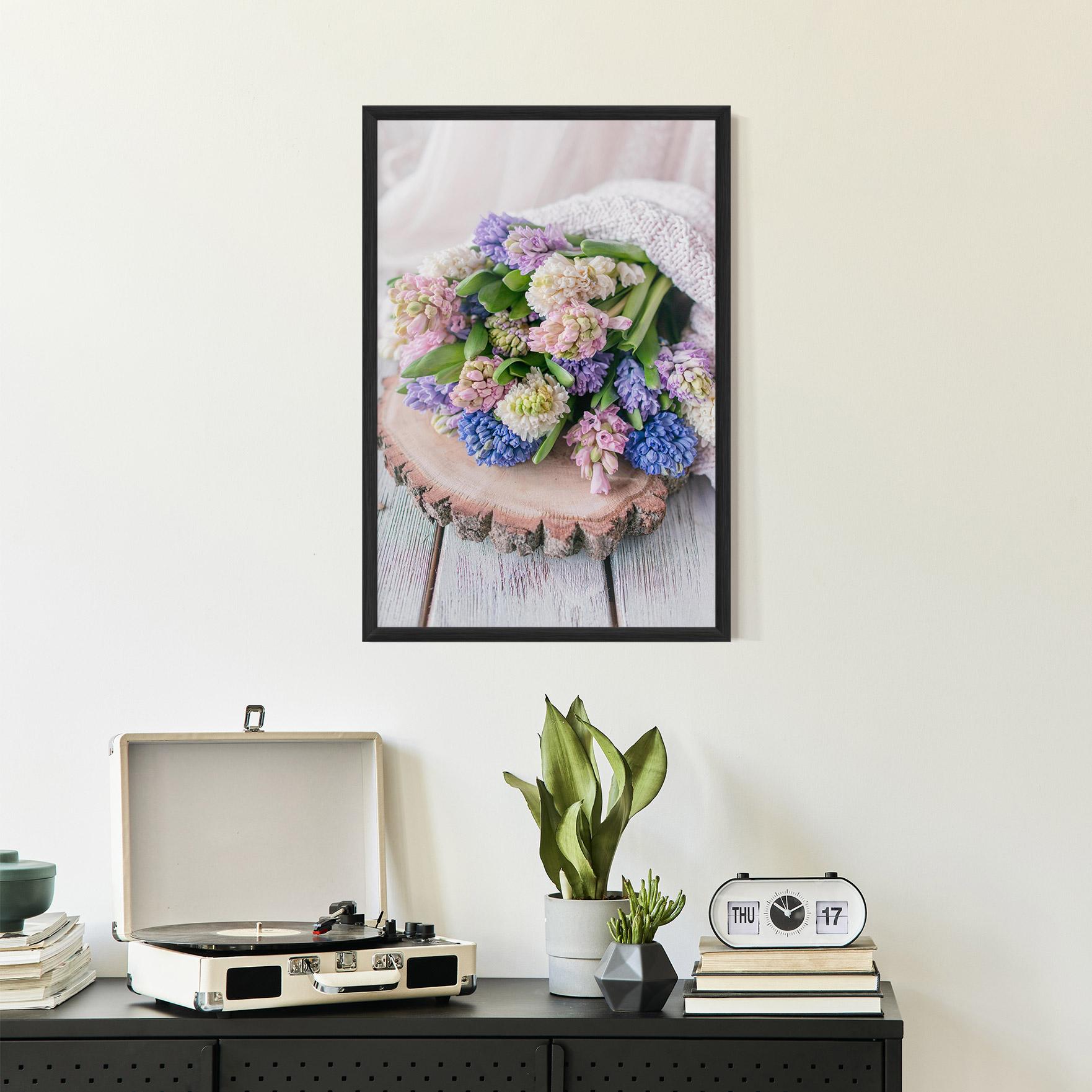 Keretezett Poszter Purple Mix Bouquet mockup 2
