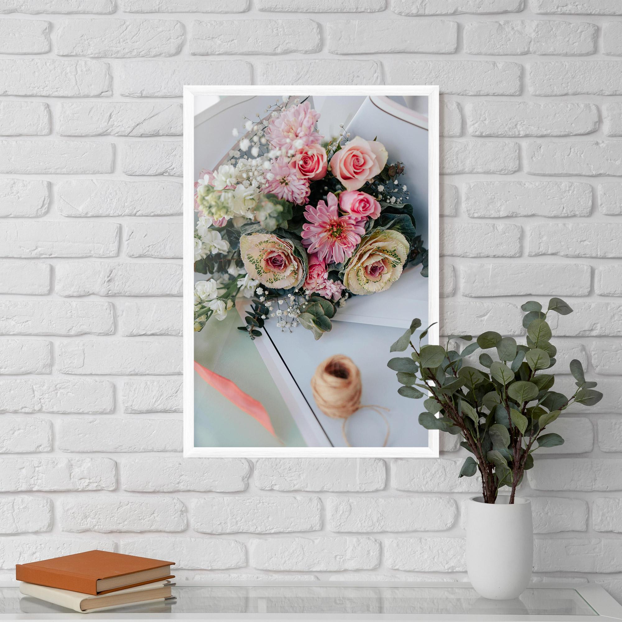 Keretezett Poszter Table Bouquet mockup 5