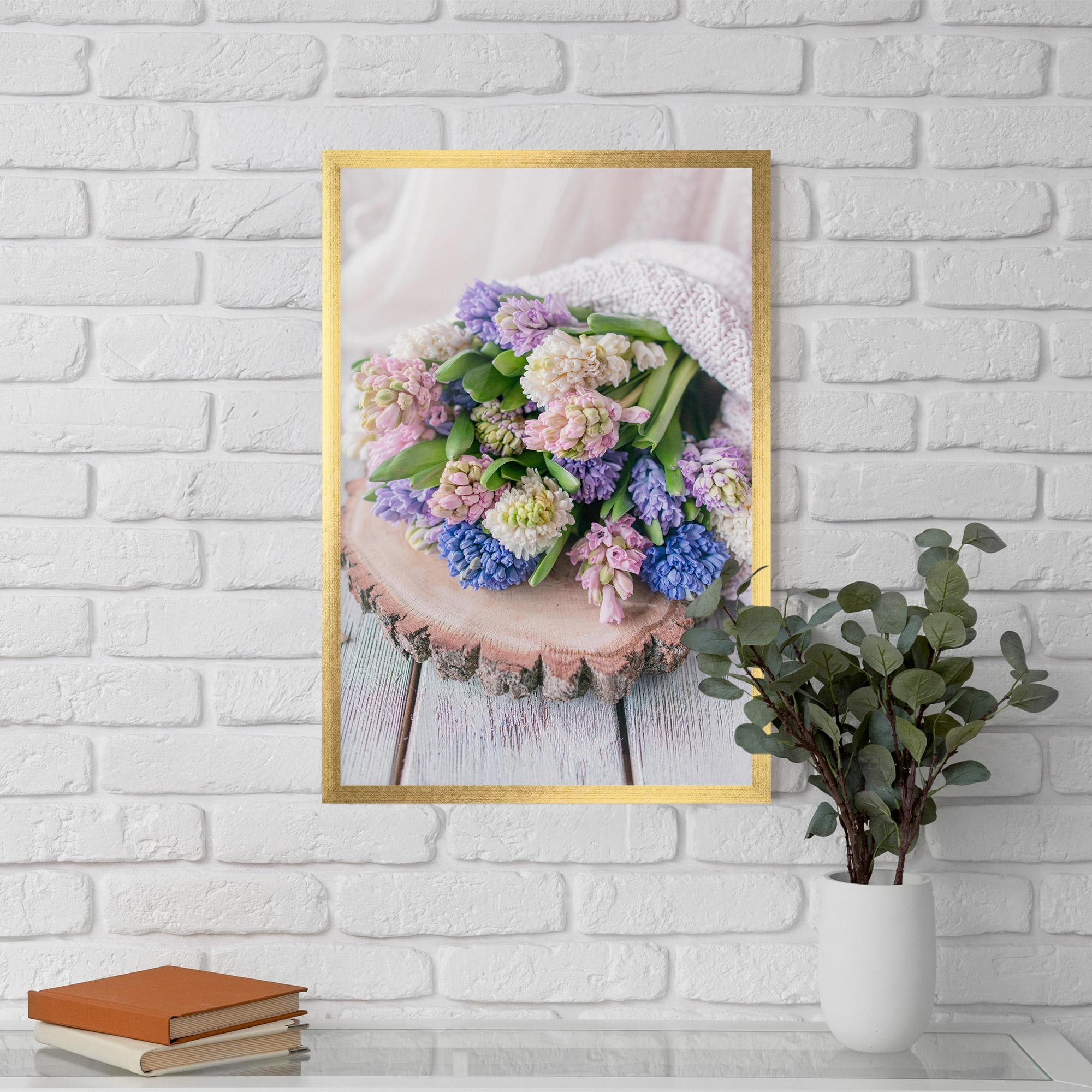 Keretezett Poszter Purple Mix Bouquet mockup 5