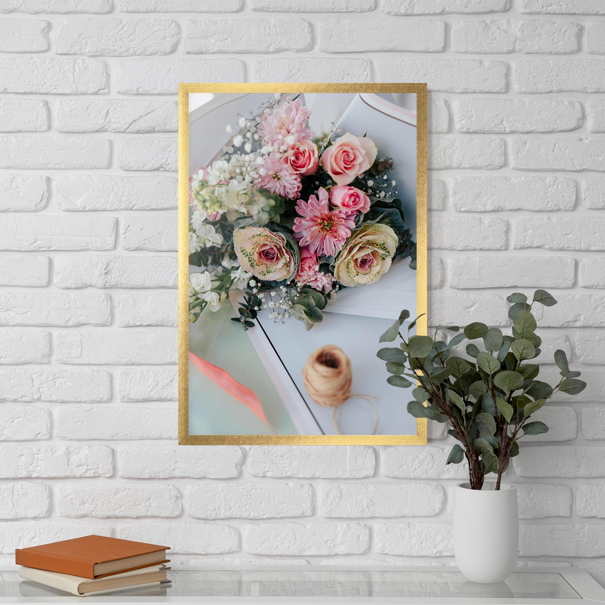 Keretezett Poszter Table Bouquet mockup 5