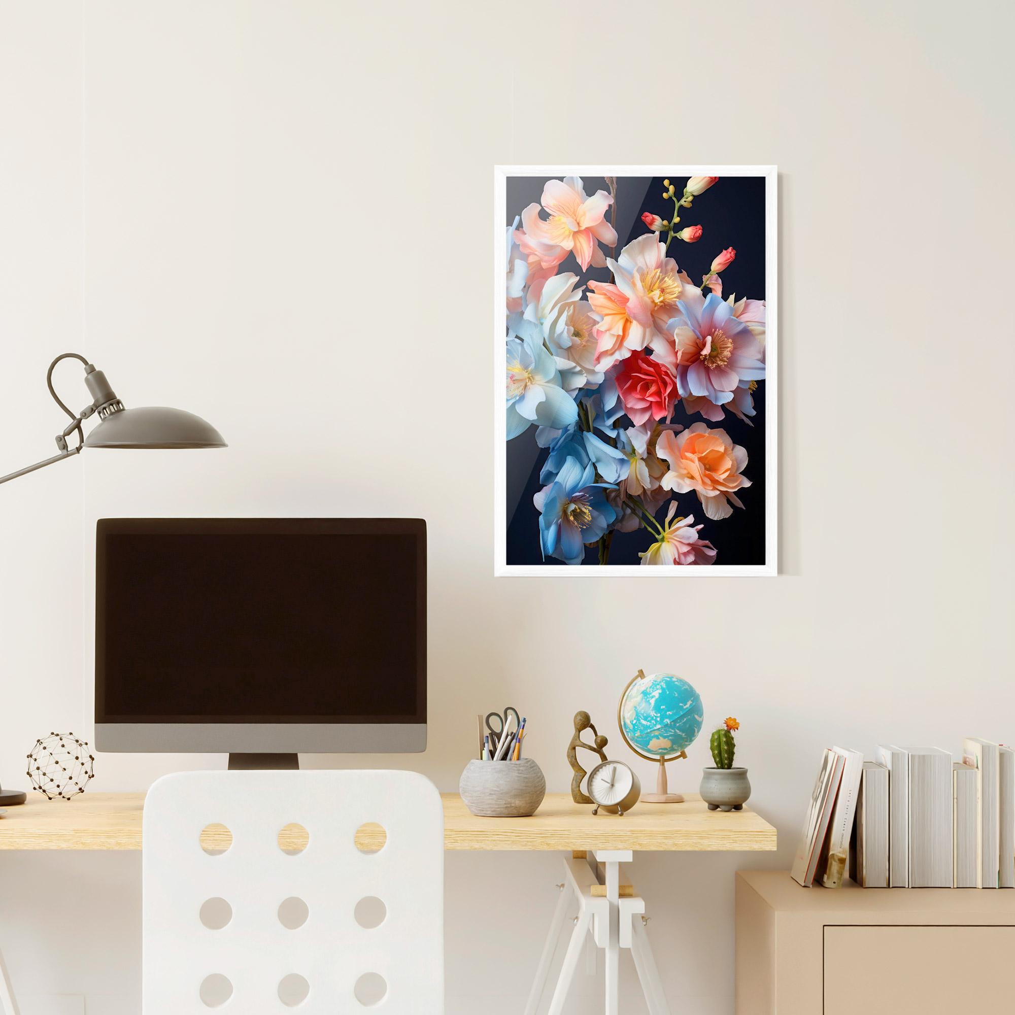 Keretezett Poszter Pretty Pastel Bouquet mockup 6