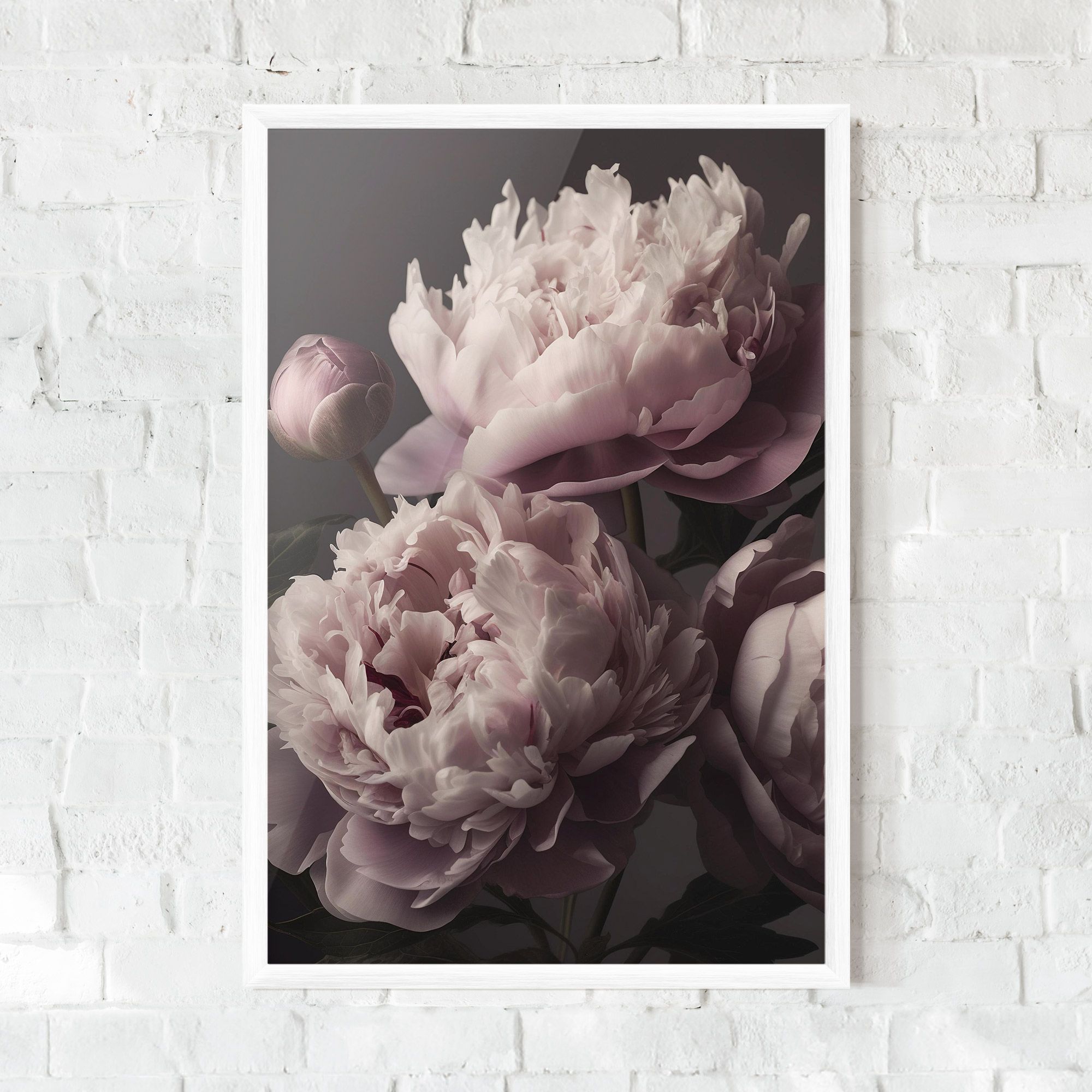Grey Pastel Pink Peony mockup 0
