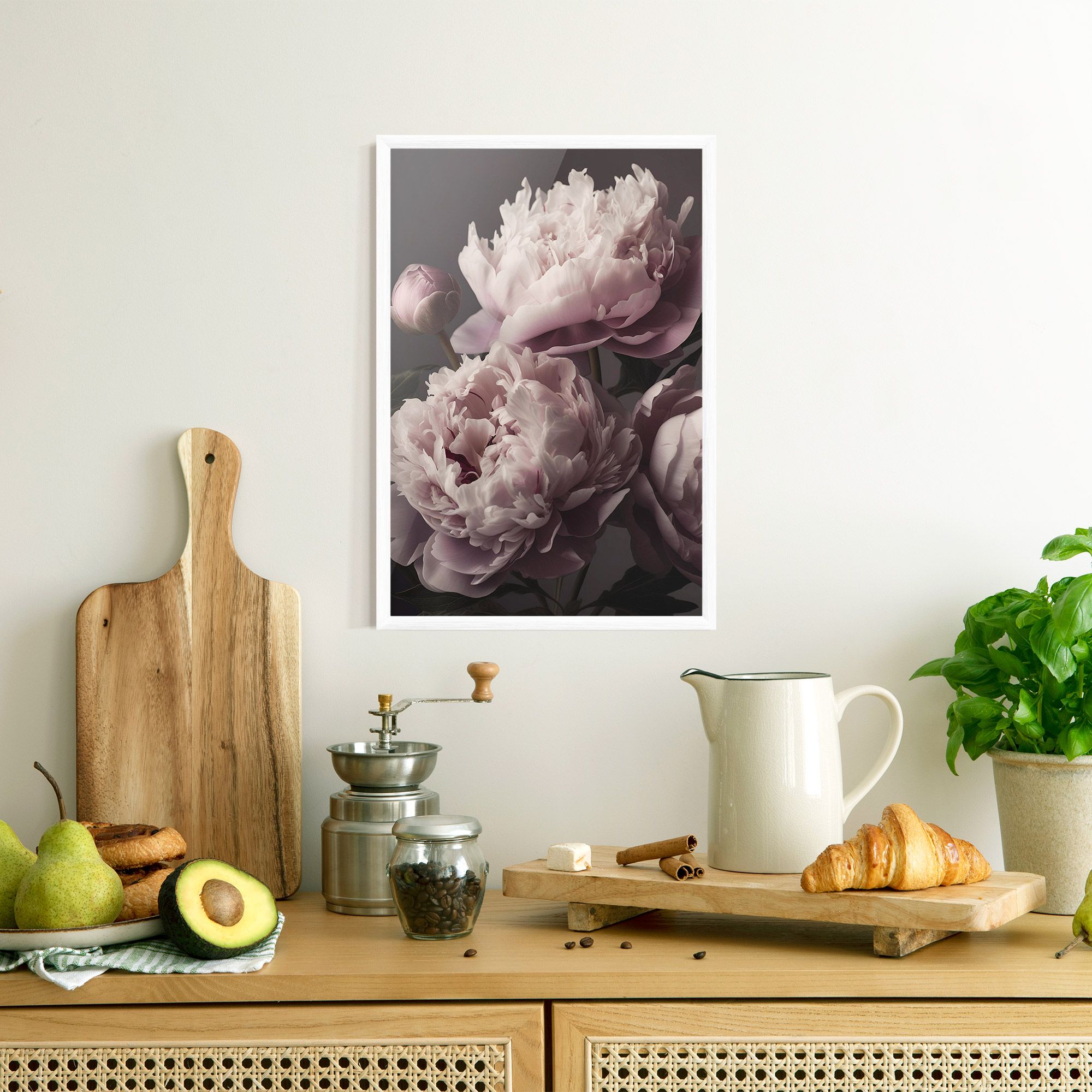 Grey Pastel Pink Peony mockup 8