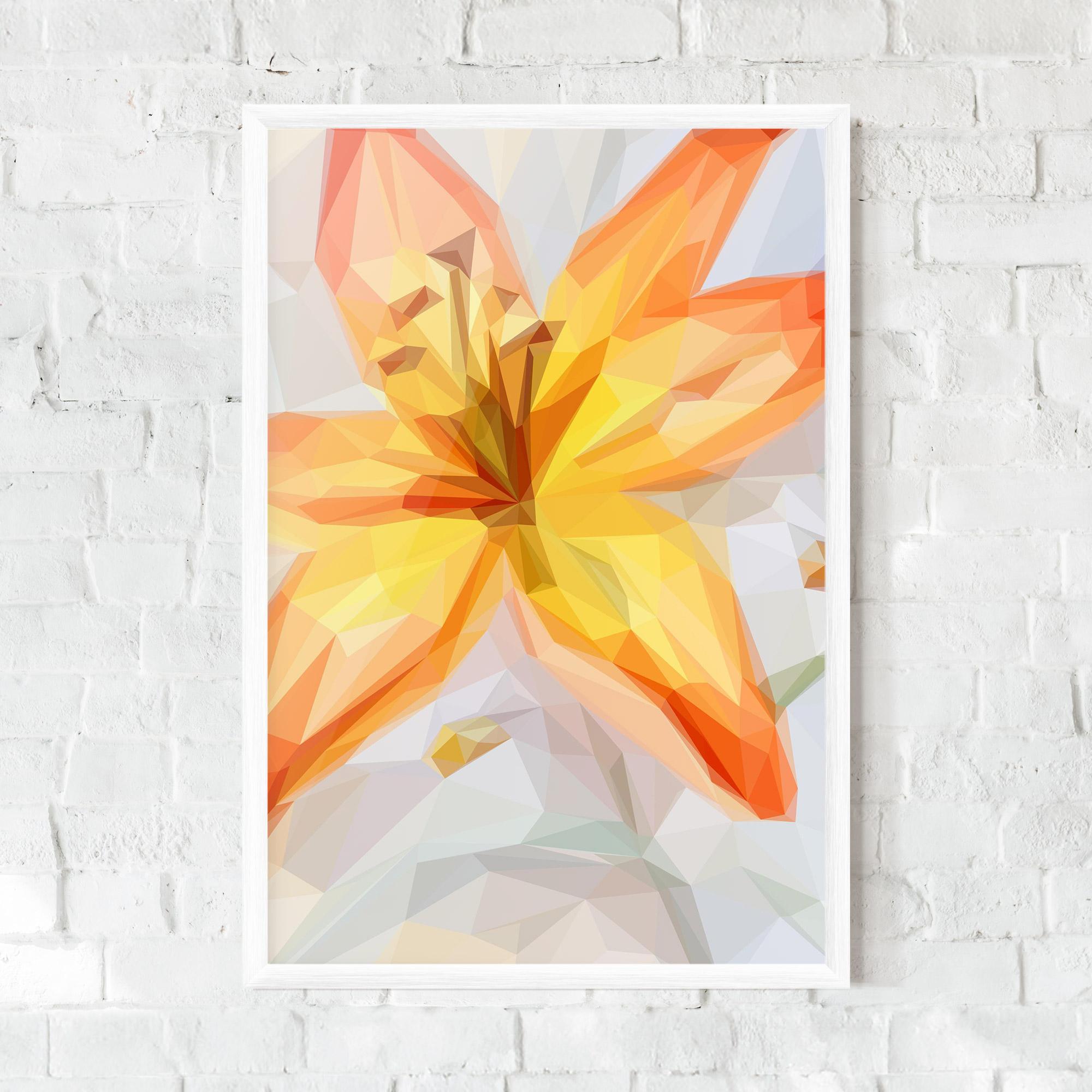 Keretezett Poszter Yellow Orange Lily mockup 0
