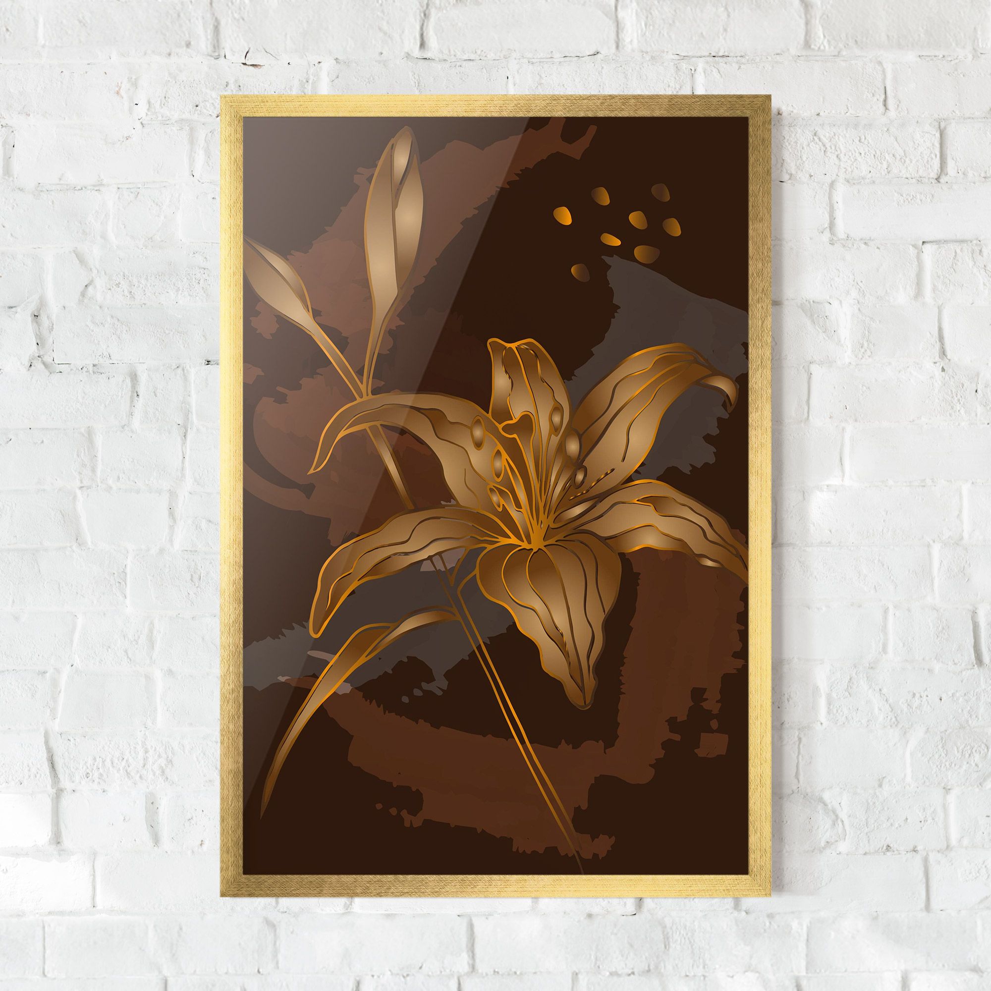 Gold Brown Lily mockup 0