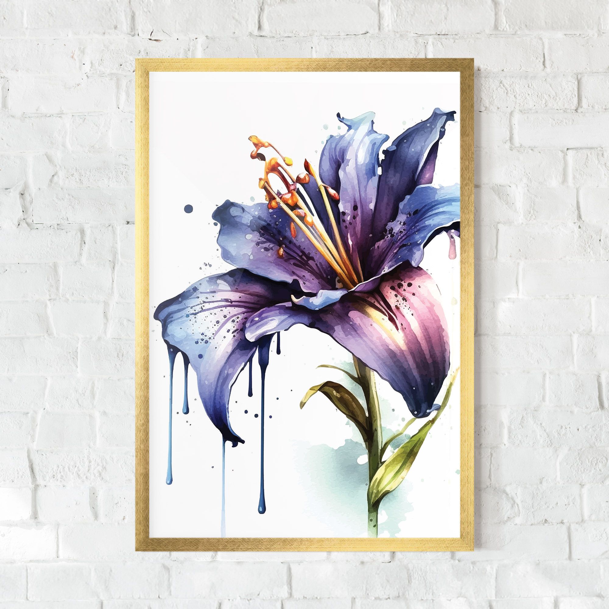 Purple Orange Lily mockup 0