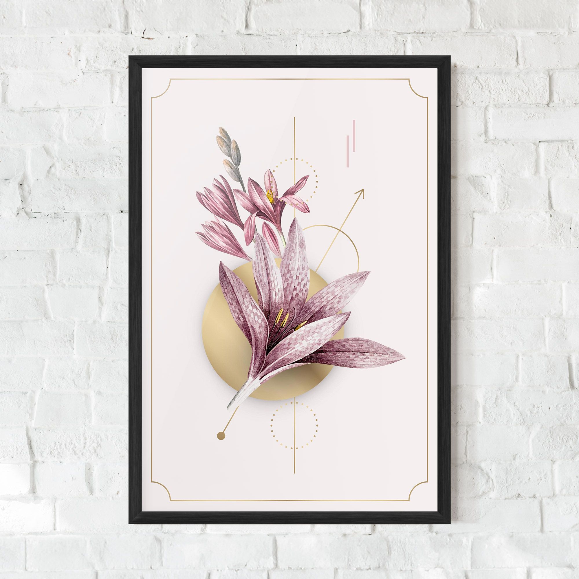 Purple Gold Lily mockup 0