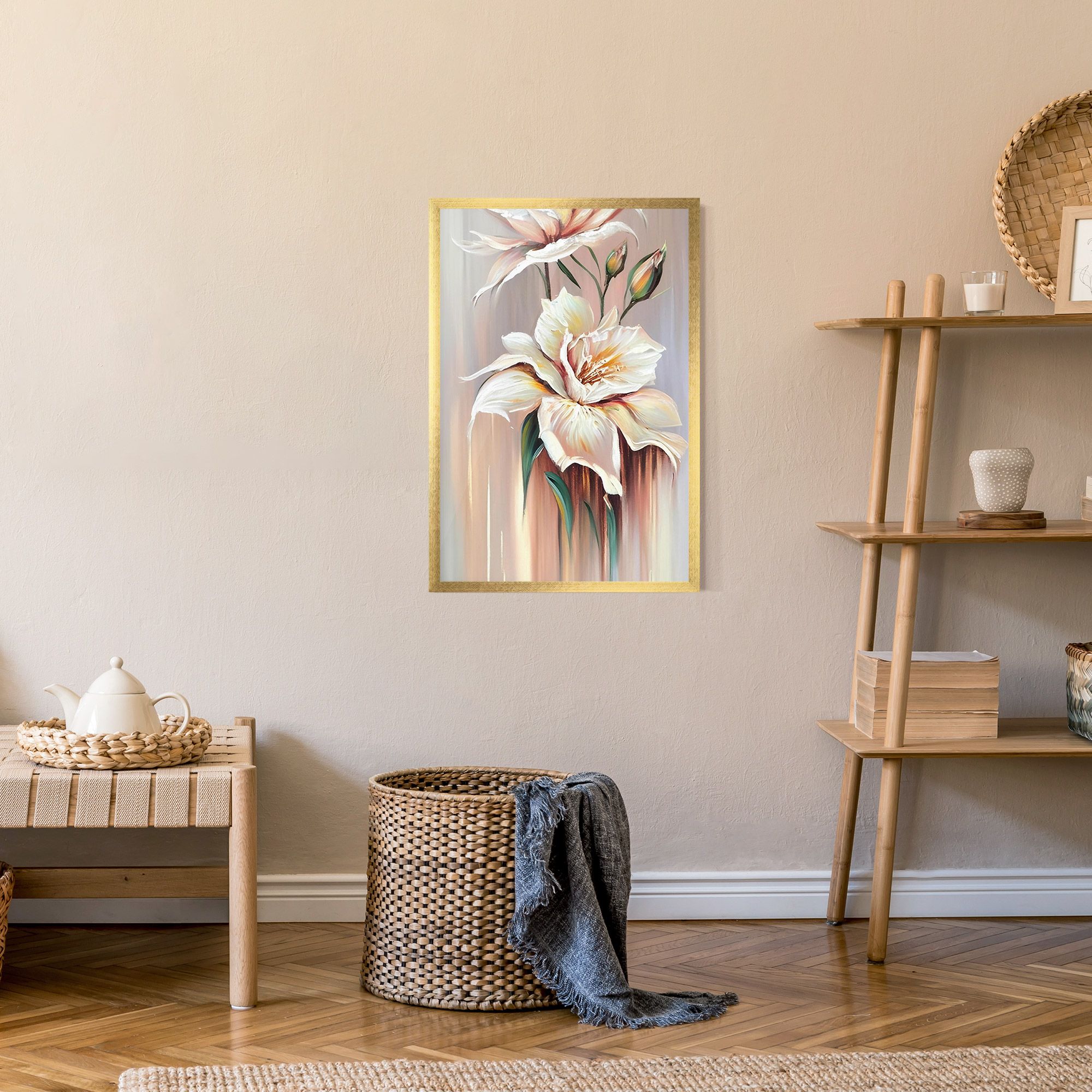 Abstract Lily Painting mockup 9