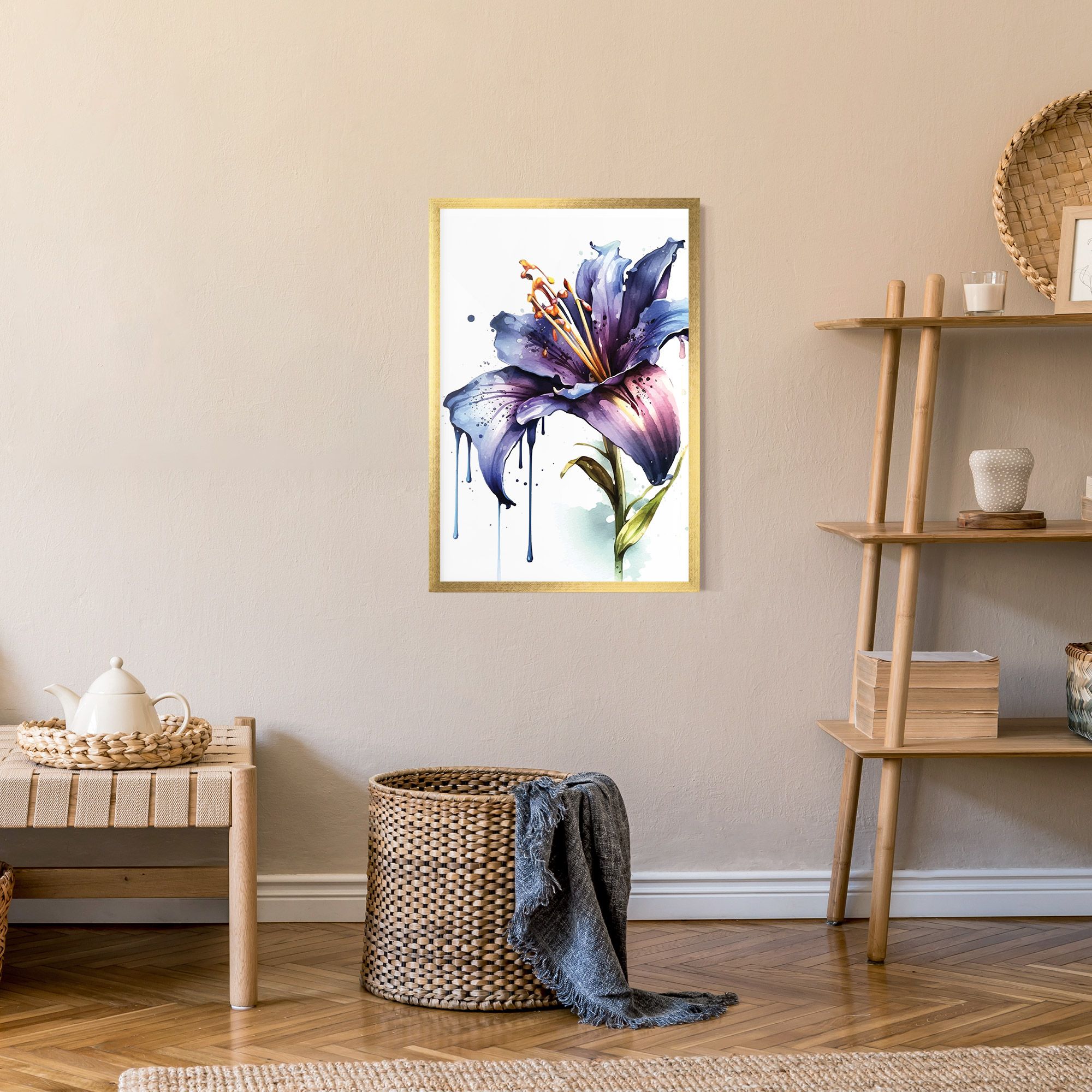 Purple Orange Lily mockup 9