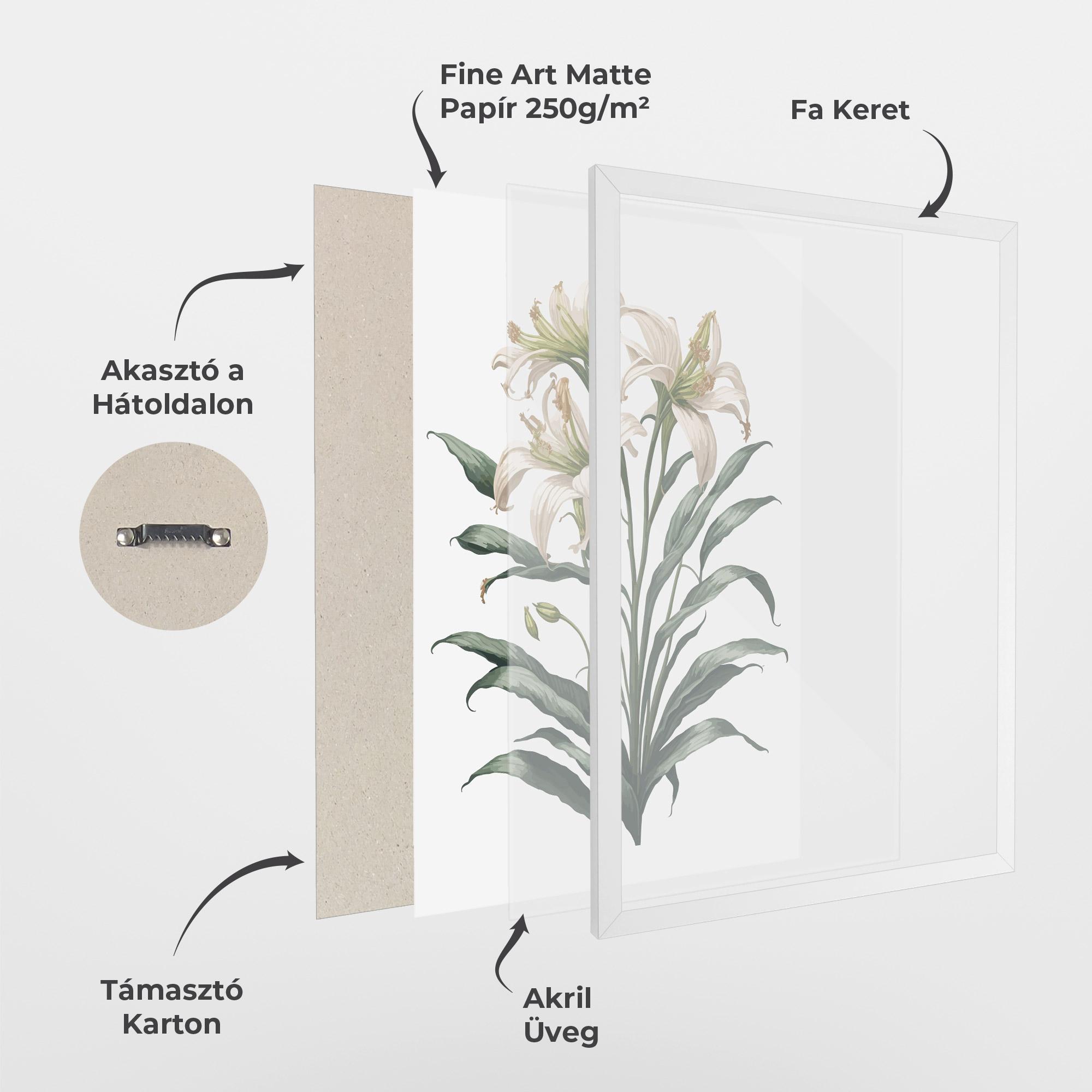 Keretezett Poszter Columbia Lily mockup 1