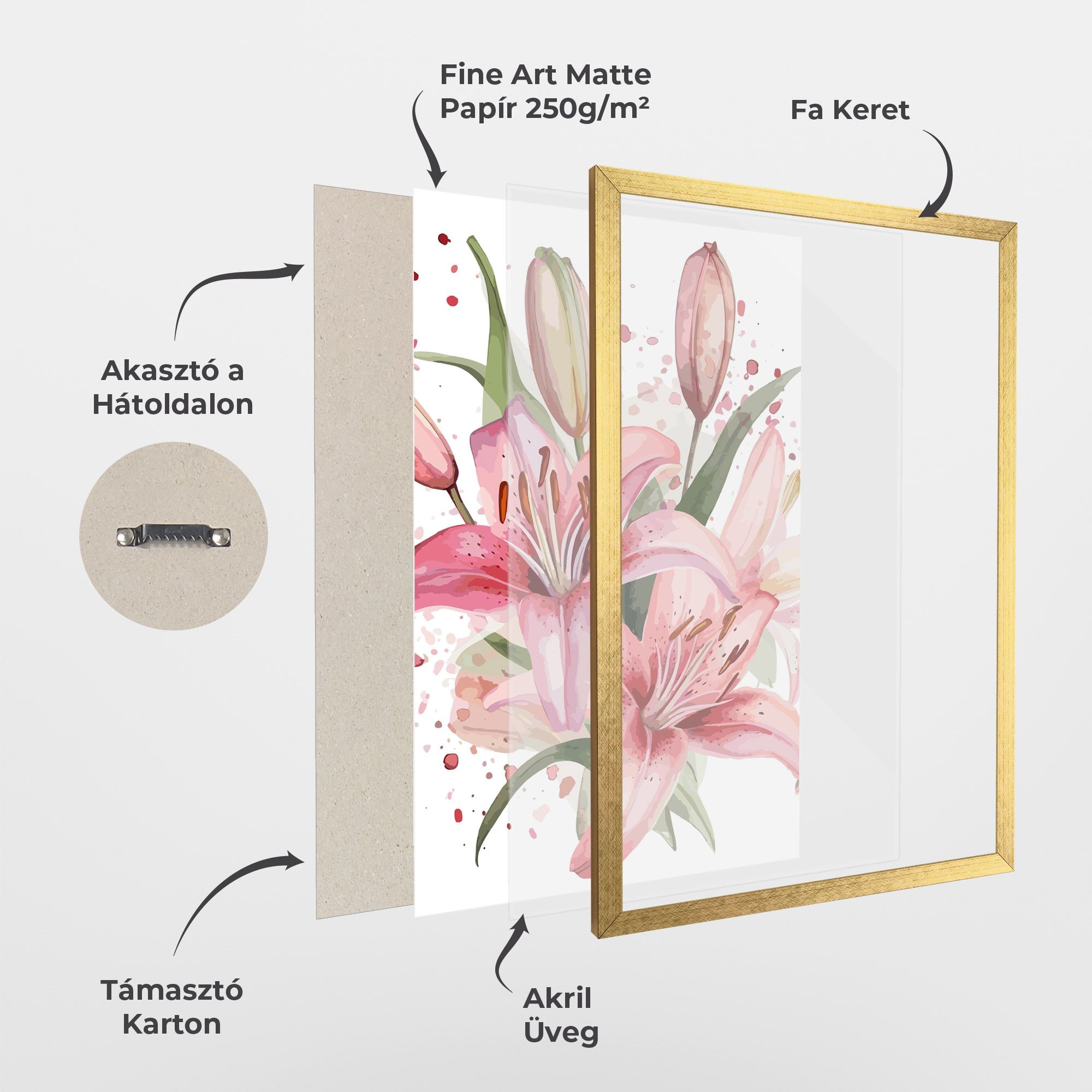 Beautiful Pink Lily mockup 1