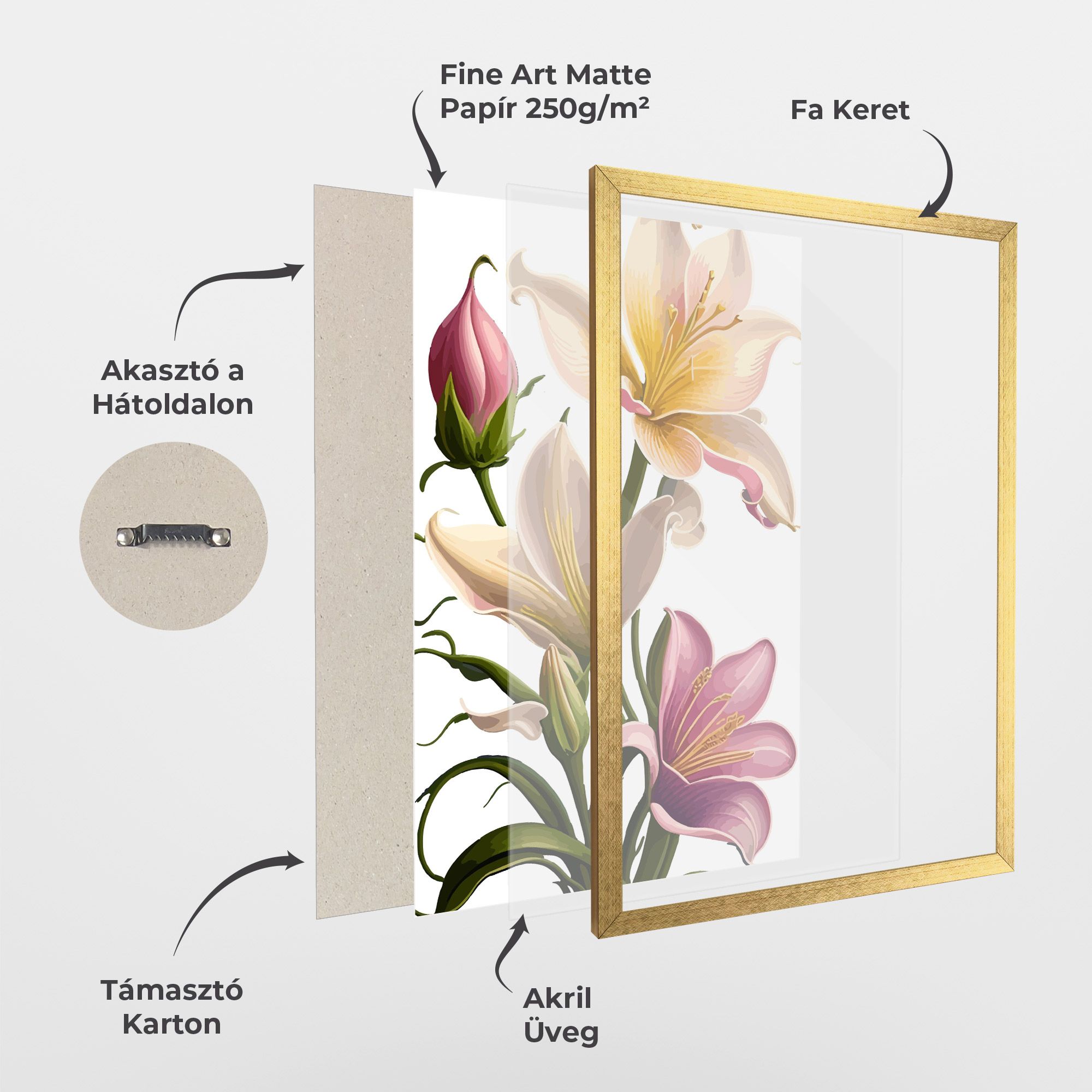 Purple White Lily mockup 1