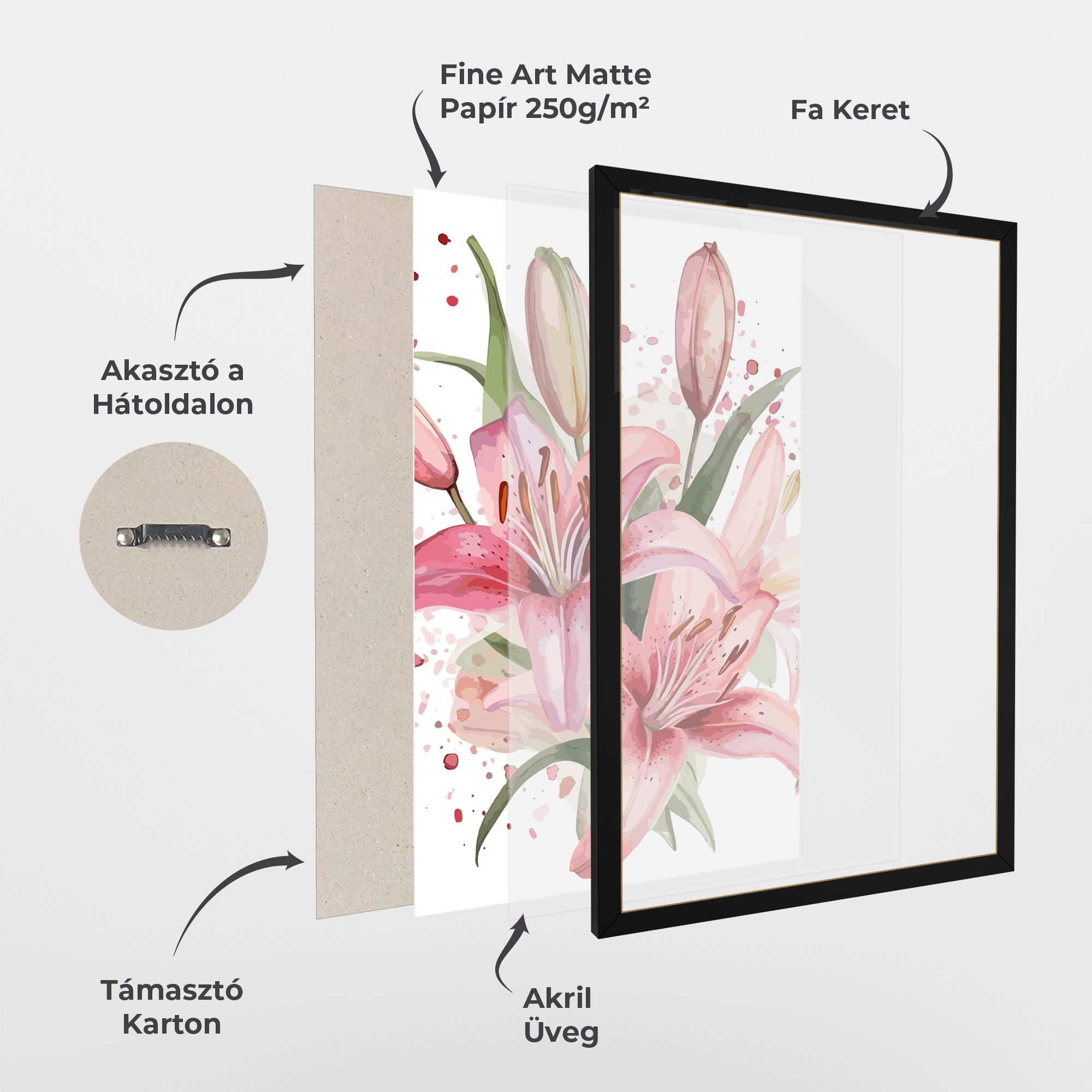 Beautiful Pink Lily mockup 1