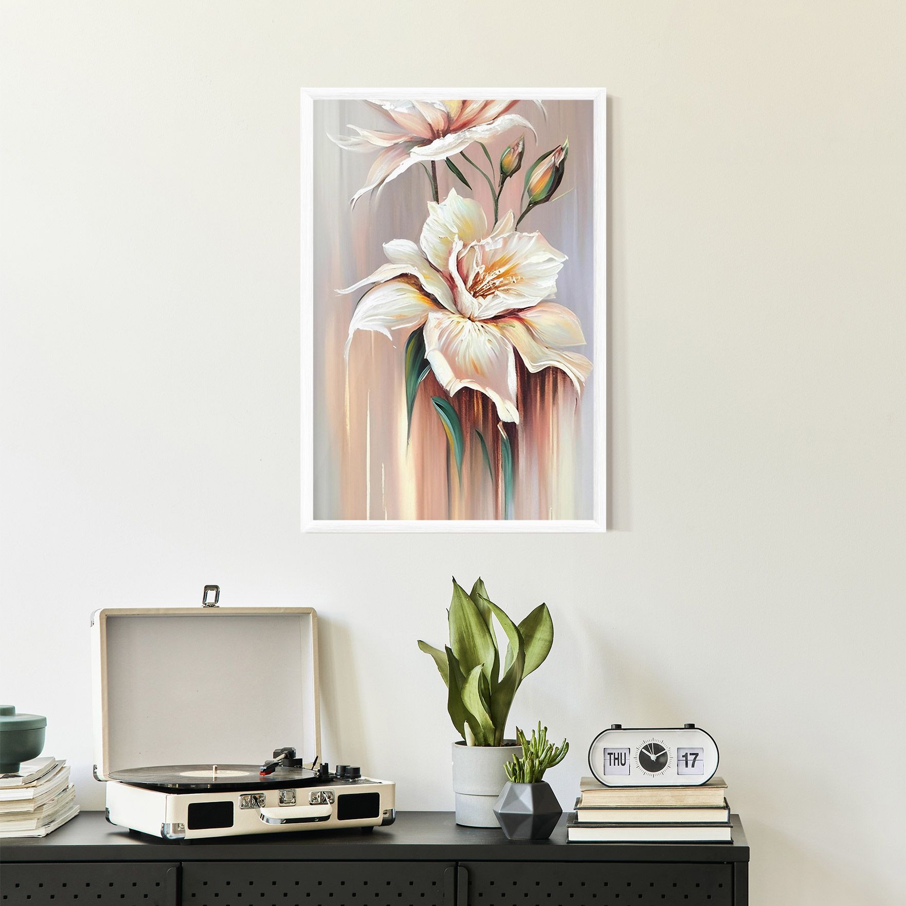 Abstract Lily Painting mockup 2