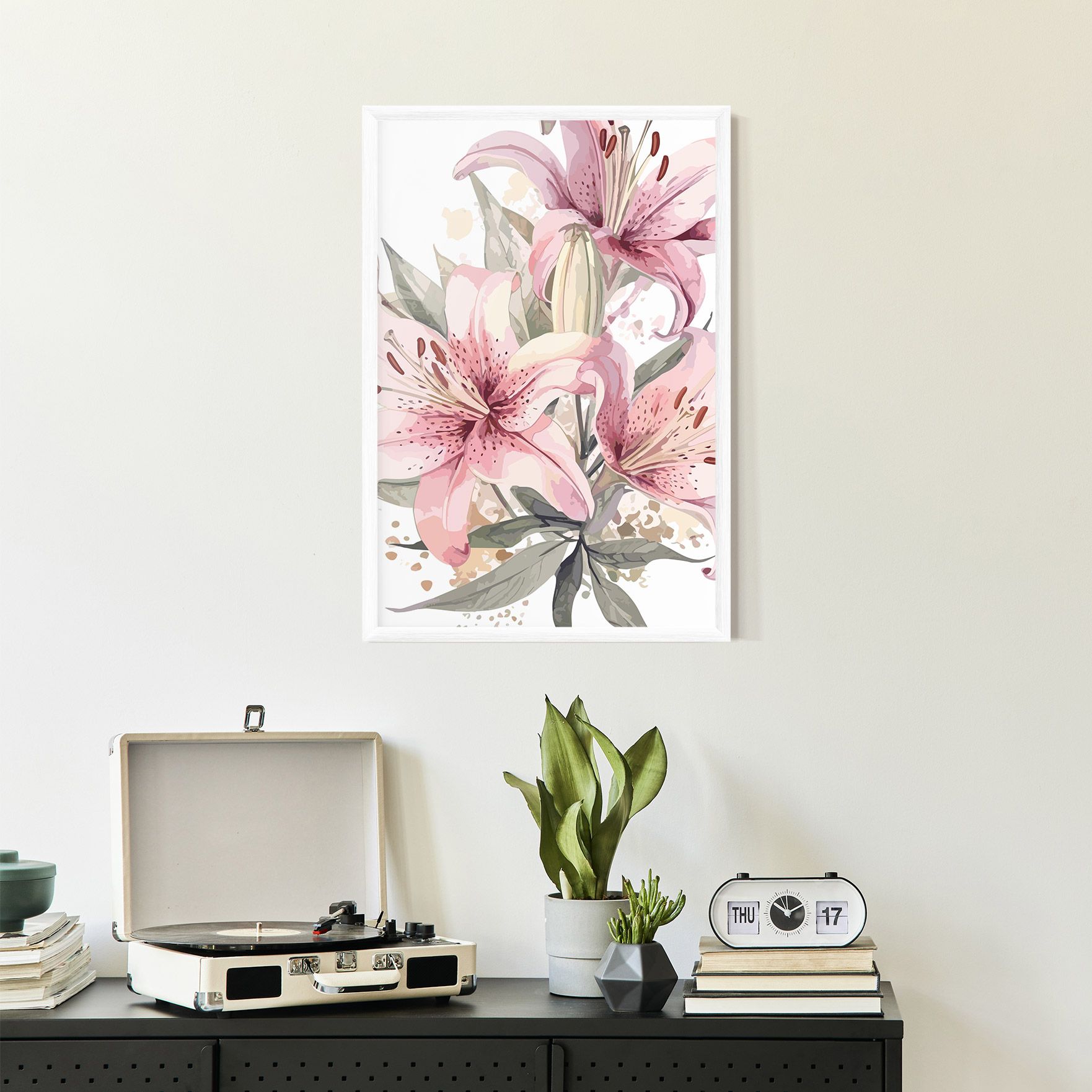 Light Pink Lily Art mockup 2