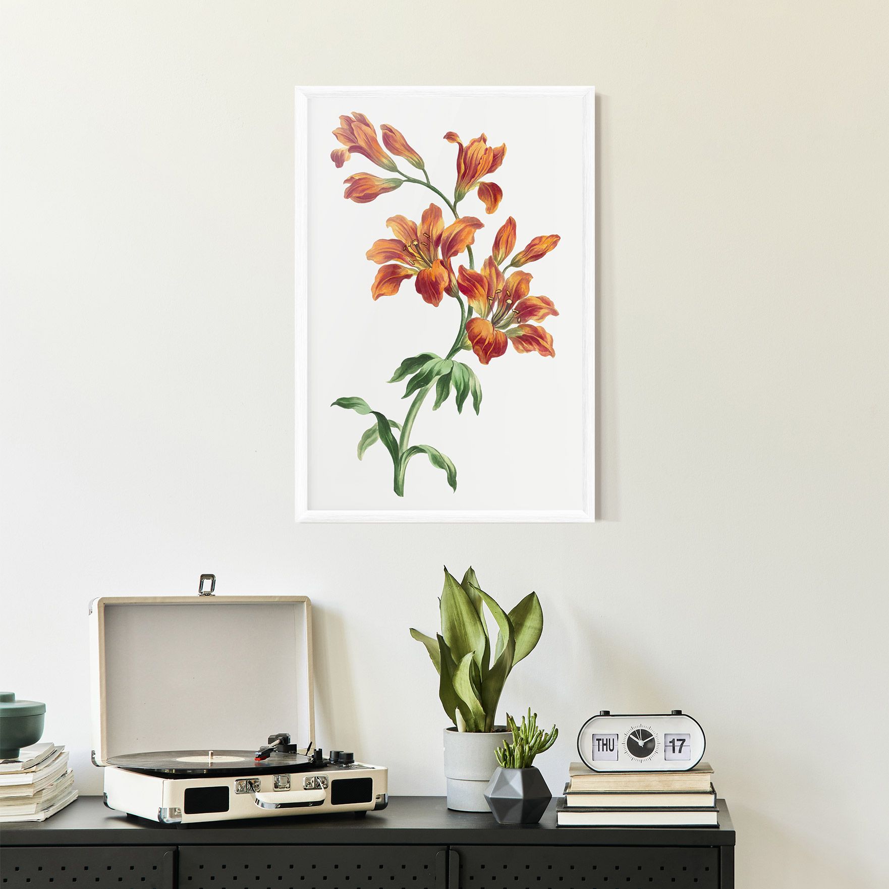 Orange Painted Lily mockup 2