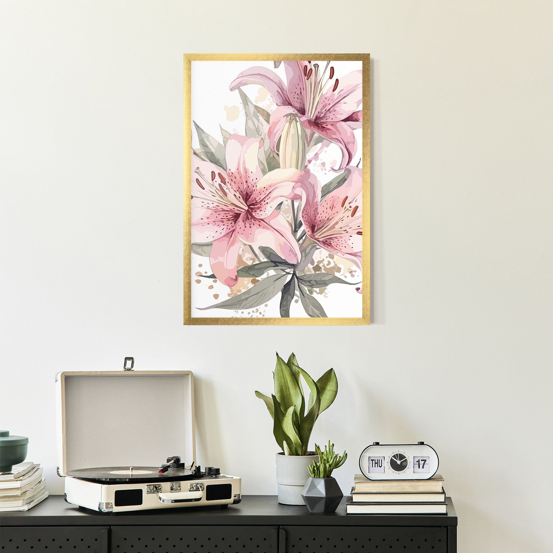 Light Pink Lily Art mockup 2
