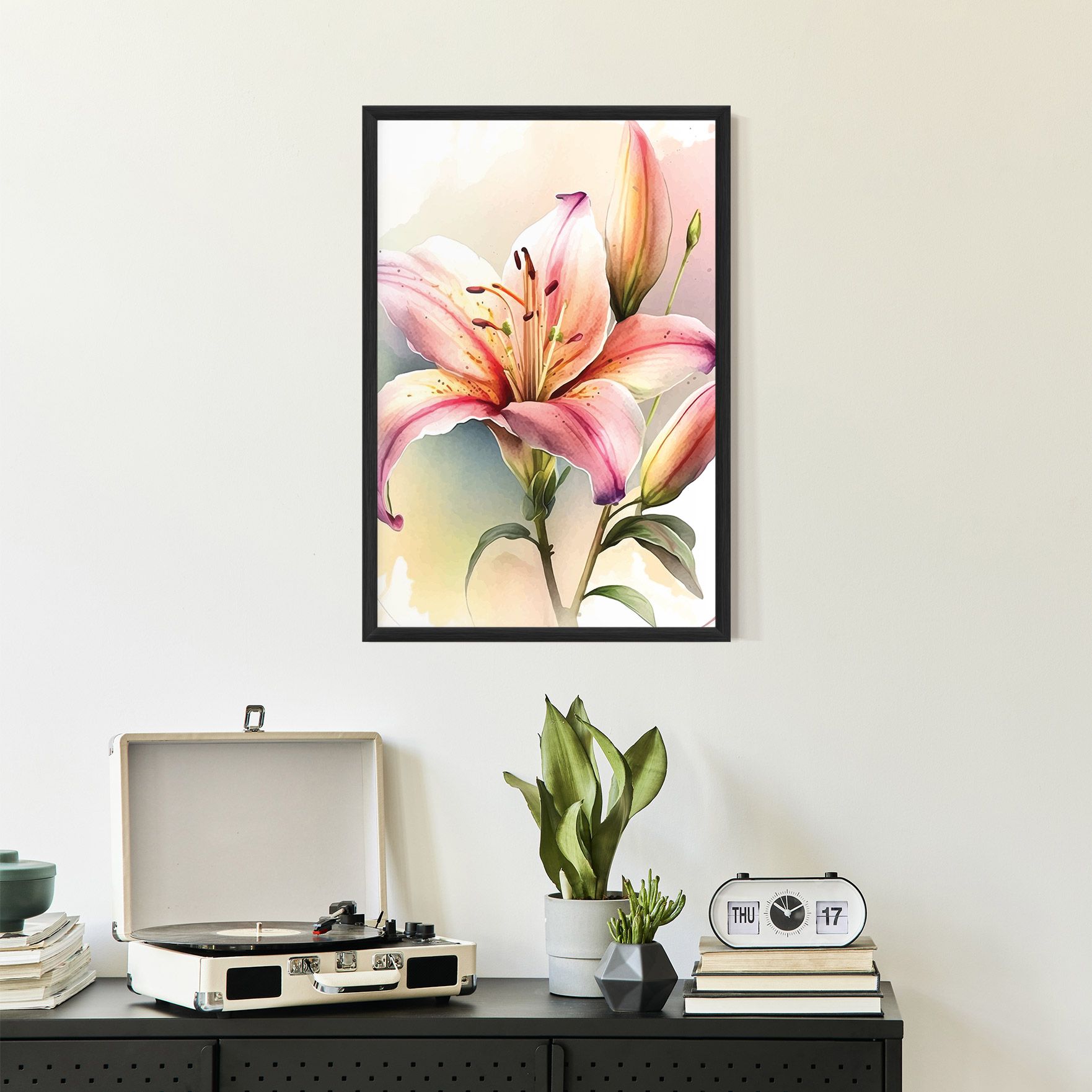 Pink Orange Lily mockup 2