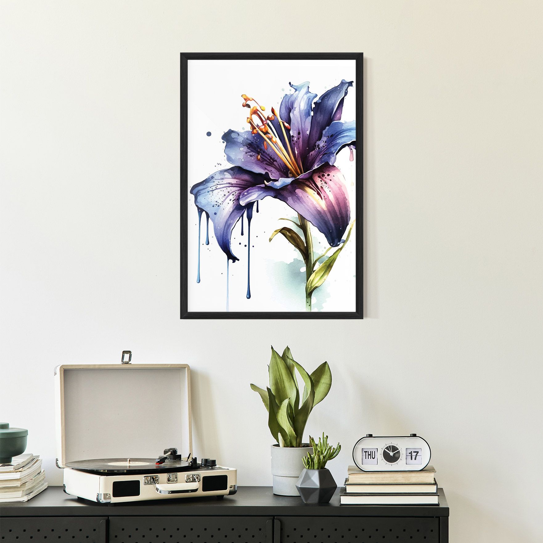 Purple Orange Lily mockup 2