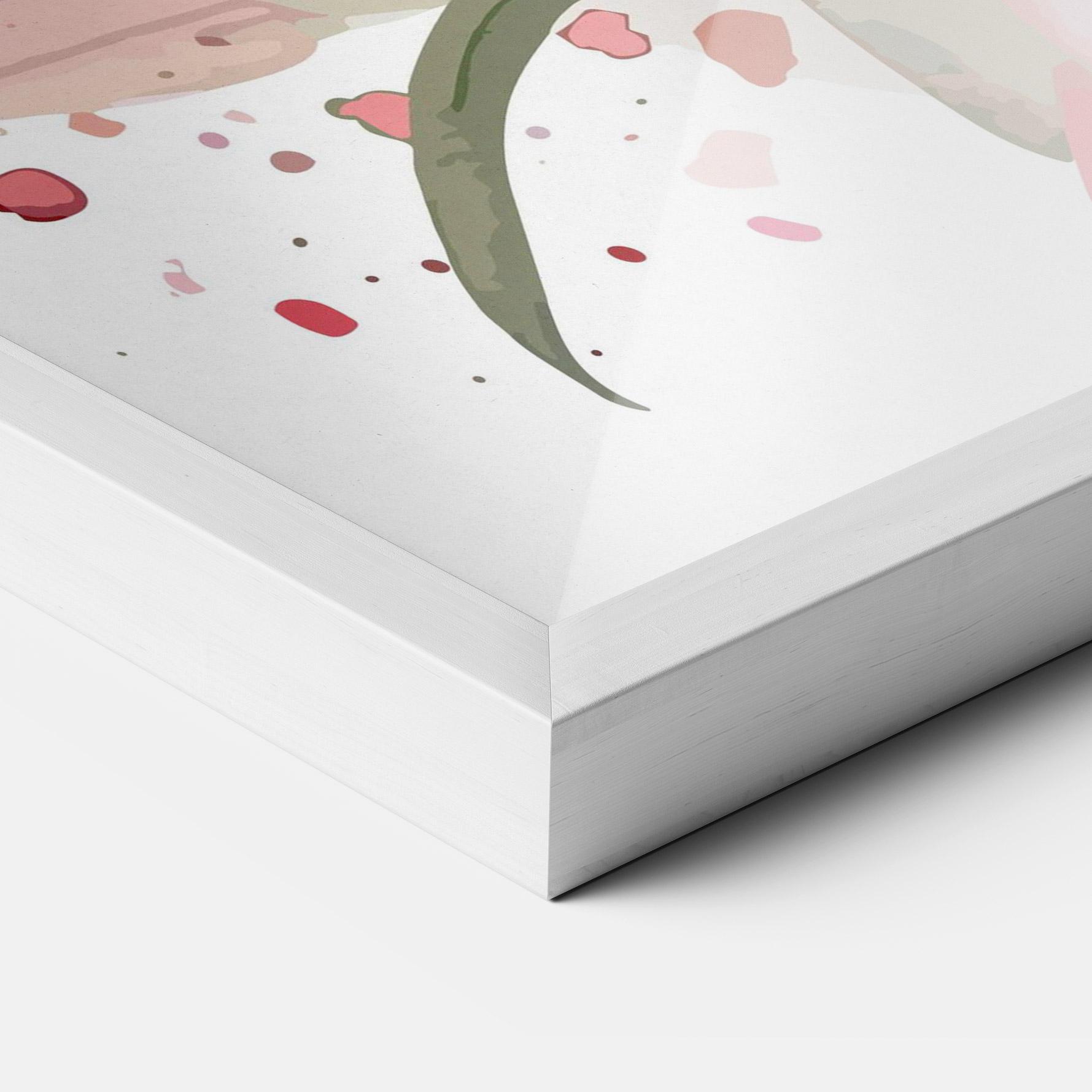 Keretezett Poszter Beautiful Pink Lily mockup 3