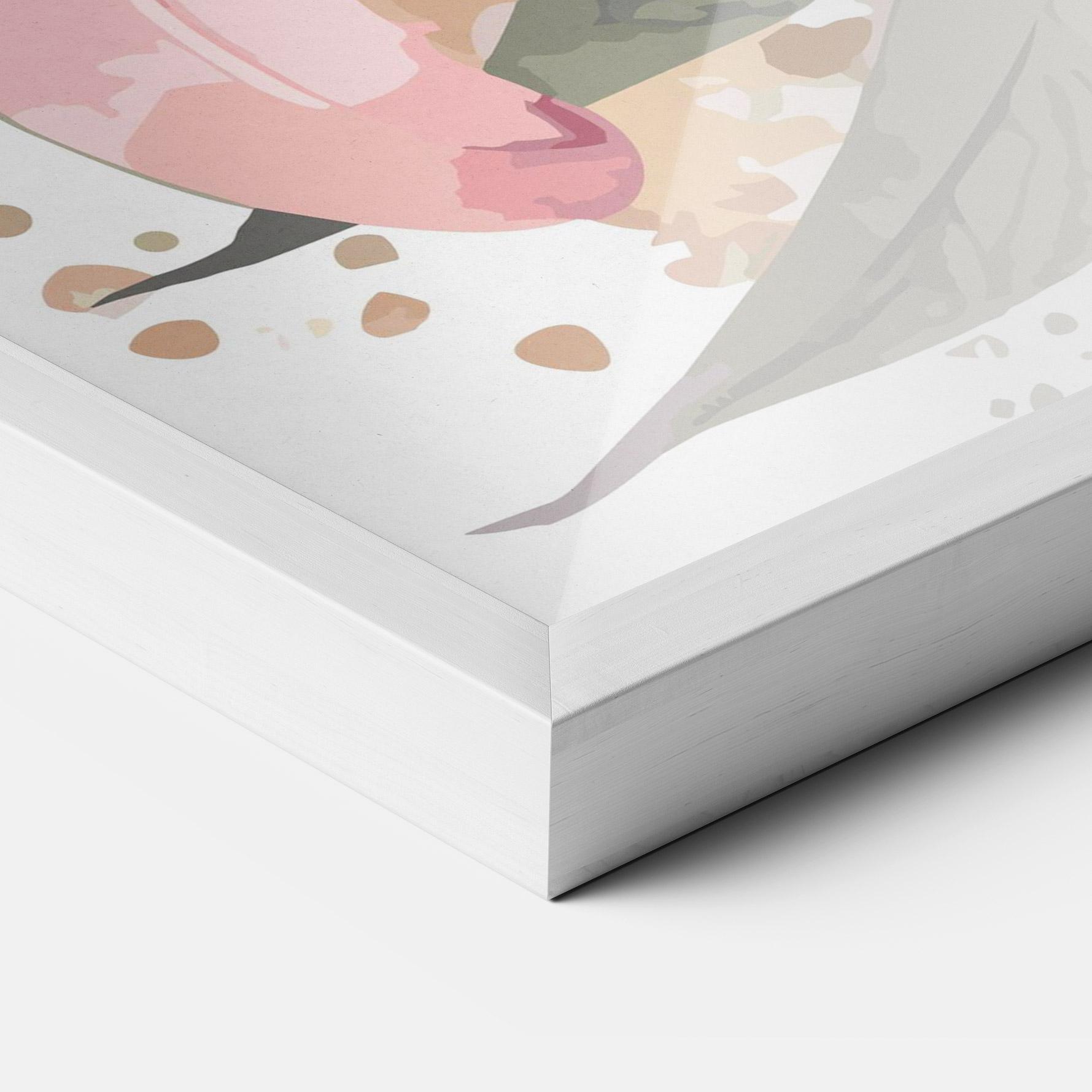 Keretezett Poszter Light Pink Lily Art mockup 3