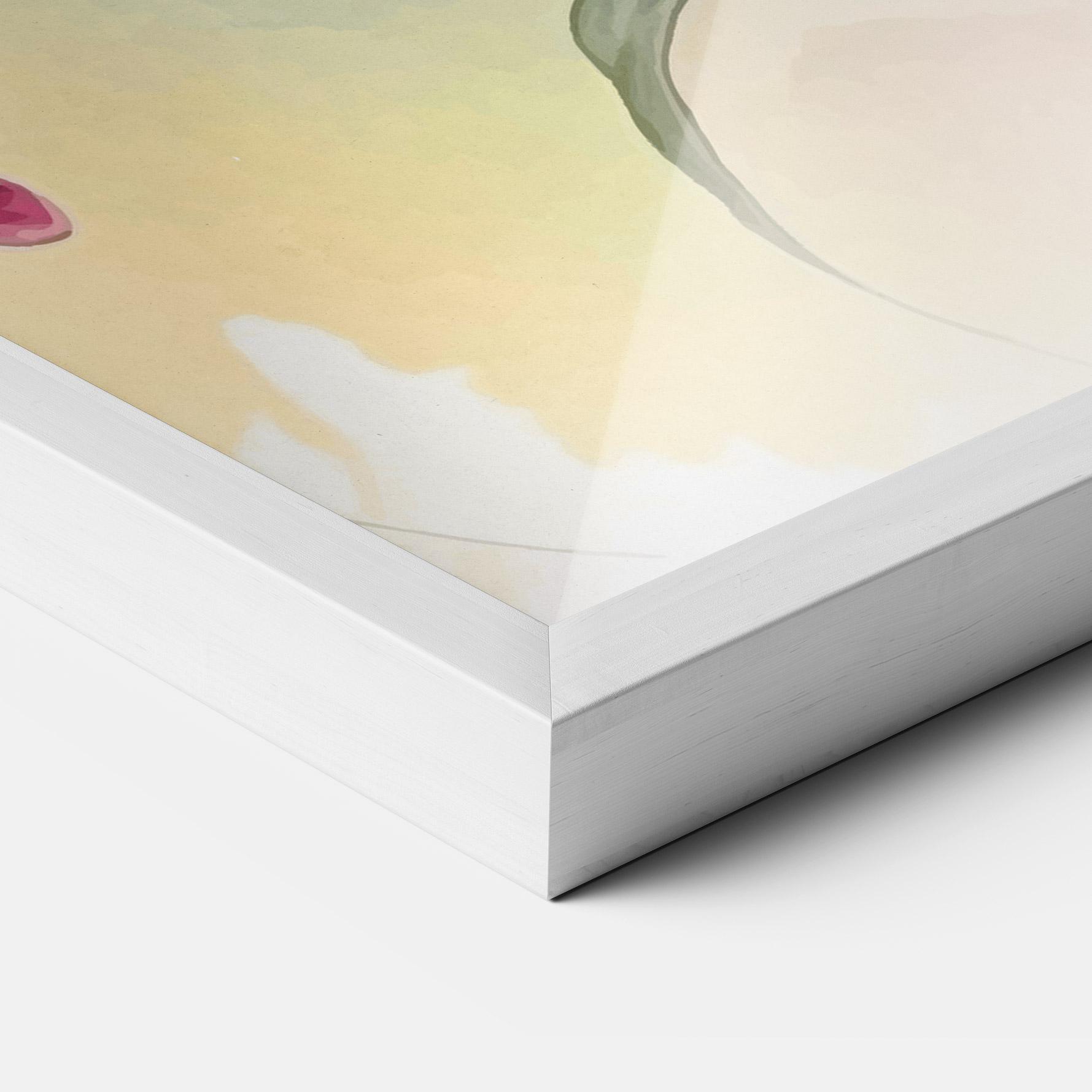 Keretezett Poszter Pink Orange Lily mockup 3