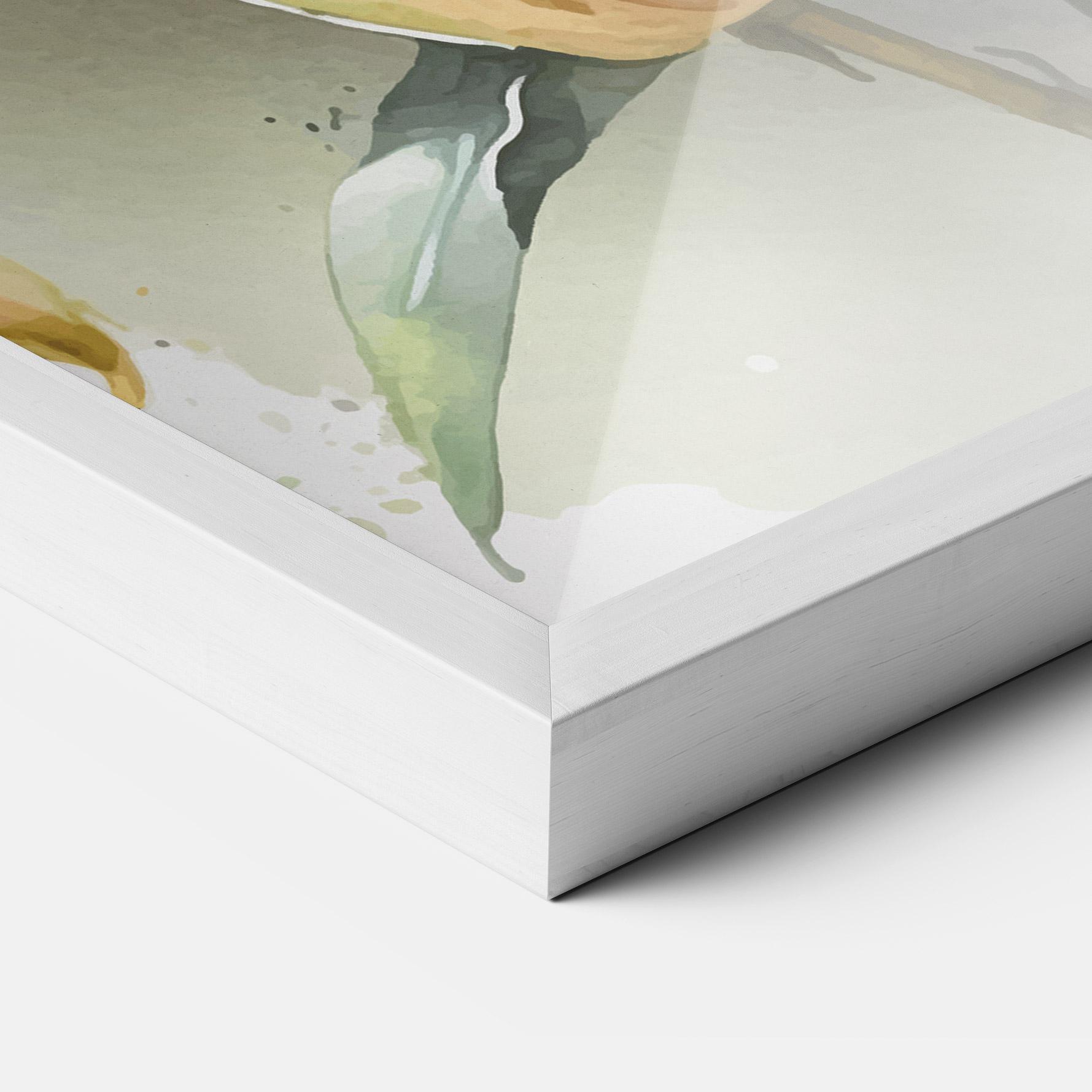 Keretezett Poszter White Orange Lily mockup 3