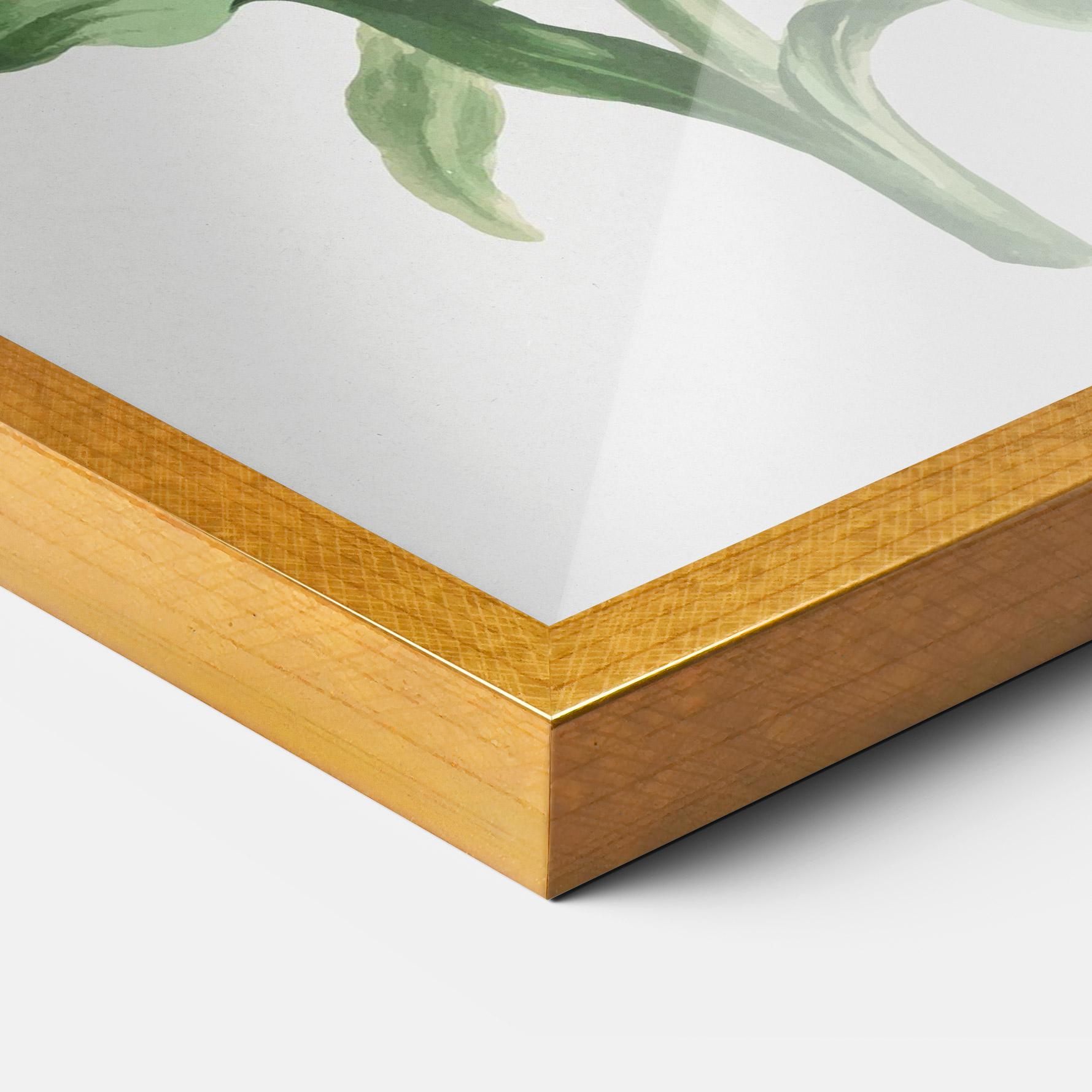 Keretezett Poszter Orange Painted Lily mockup 3