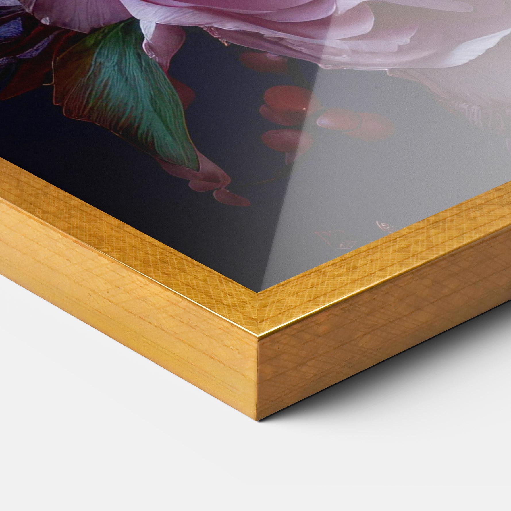 Keretezett Poszter Pink Lily Roses mockup 3