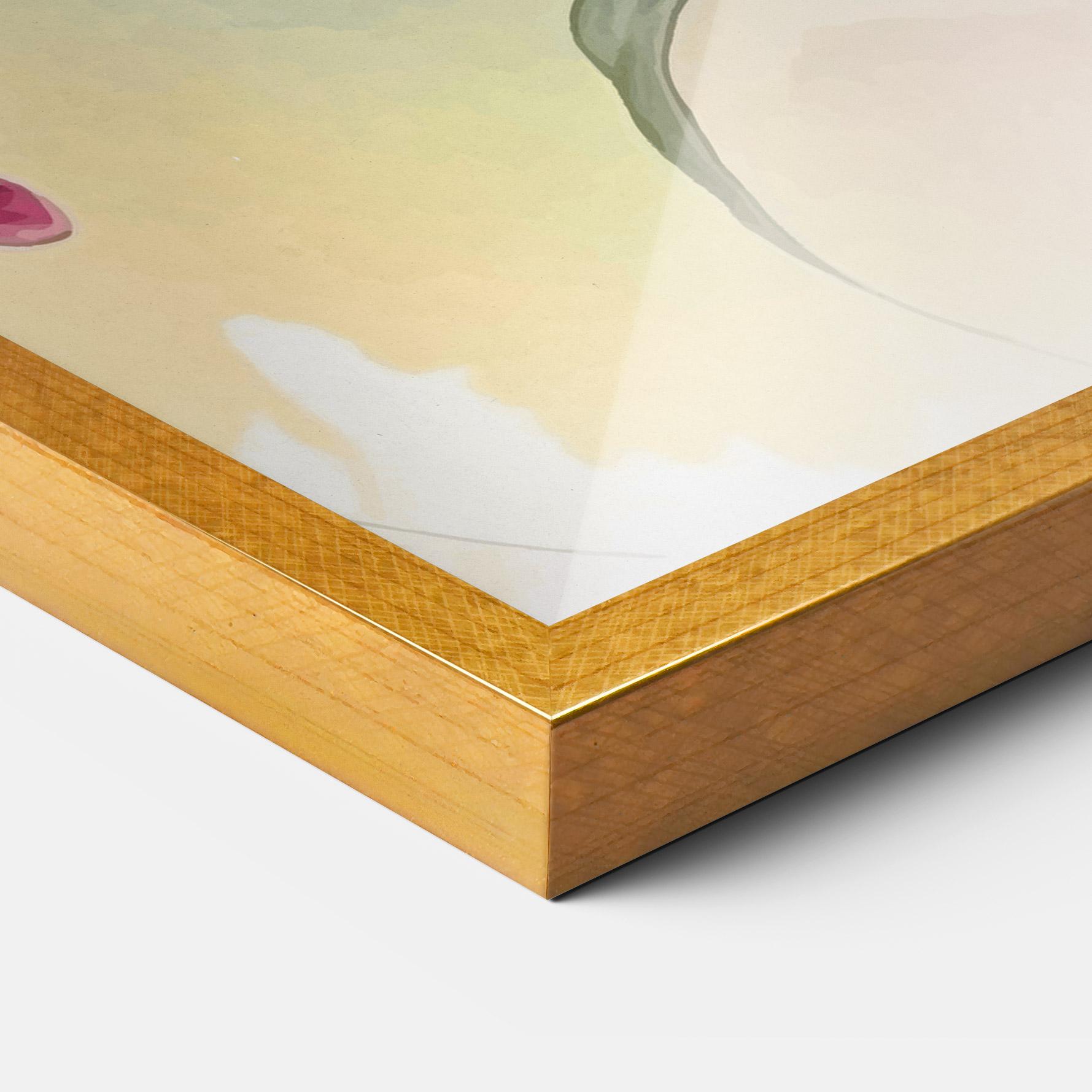 Keretezett Poszter Pink Orange Lily mockup 3