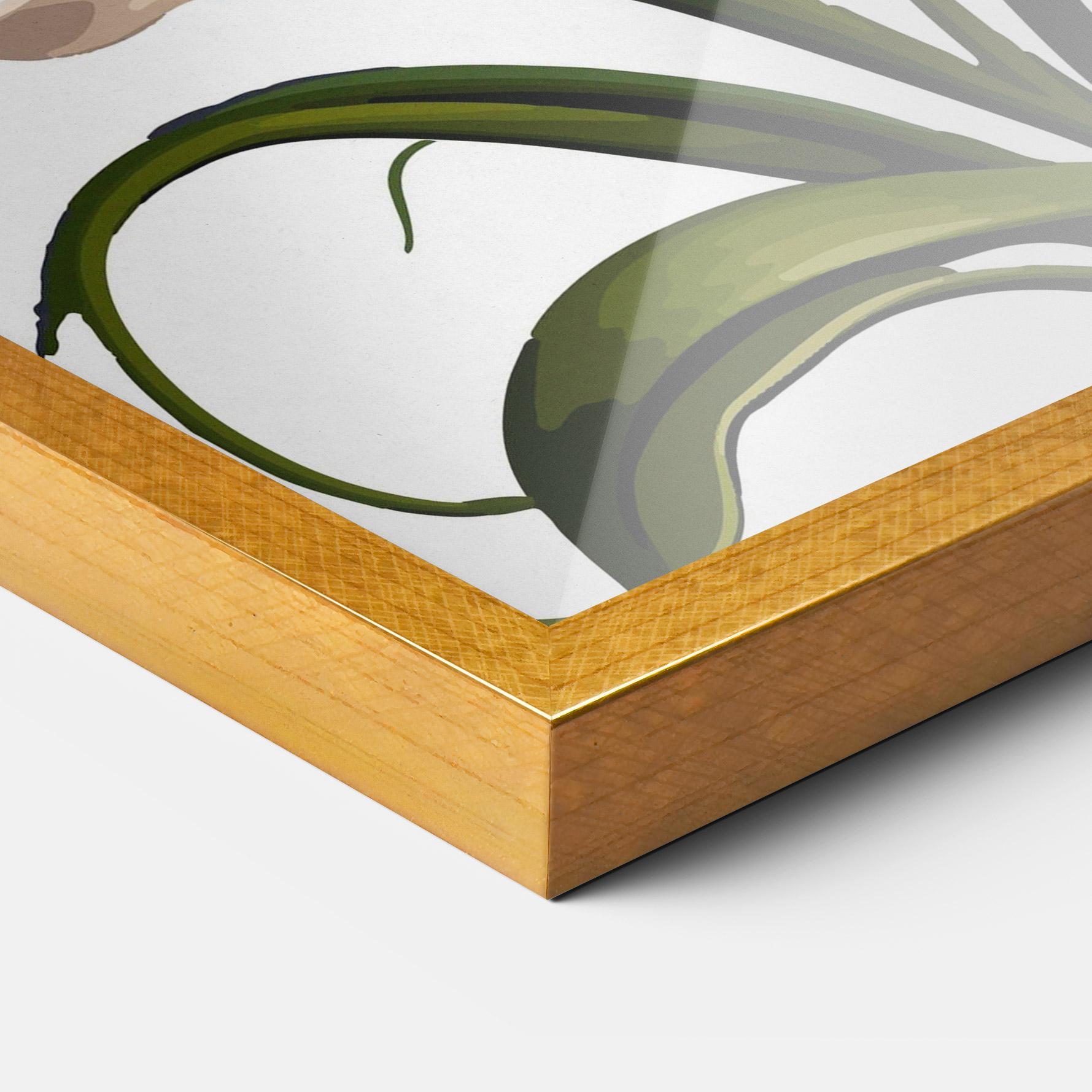 Keretezett Poszter Purple White Lily mockup 3