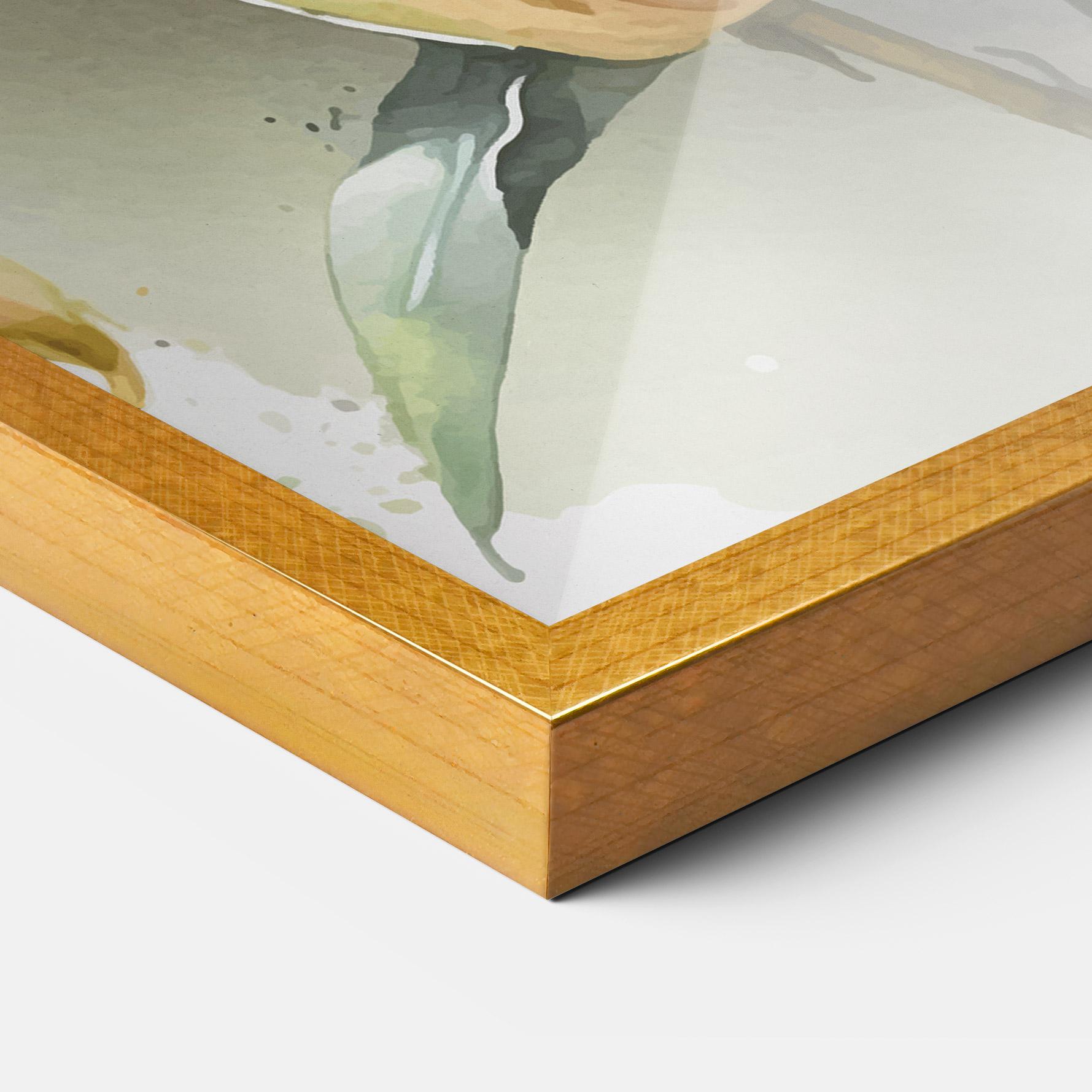 Keretezett Poszter White Orange Lily mockup 3