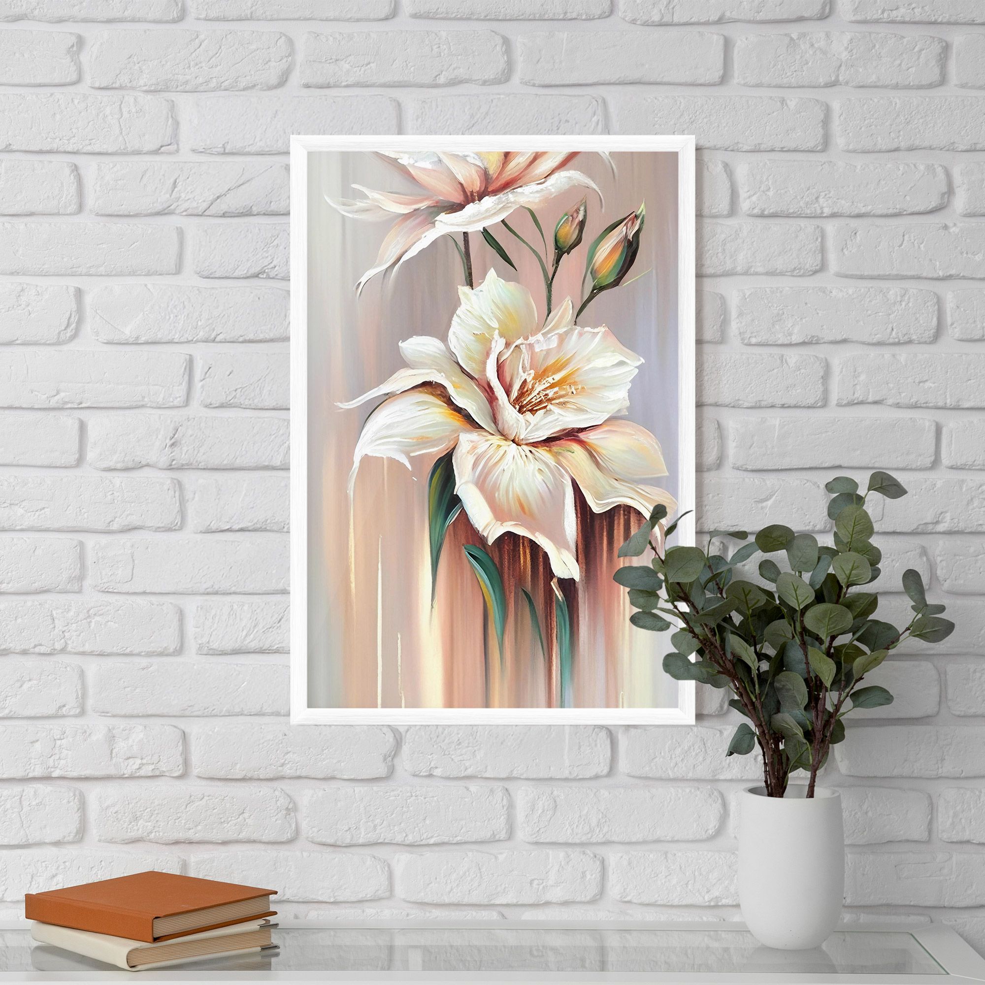 Abstract Lily Painting mockup 5