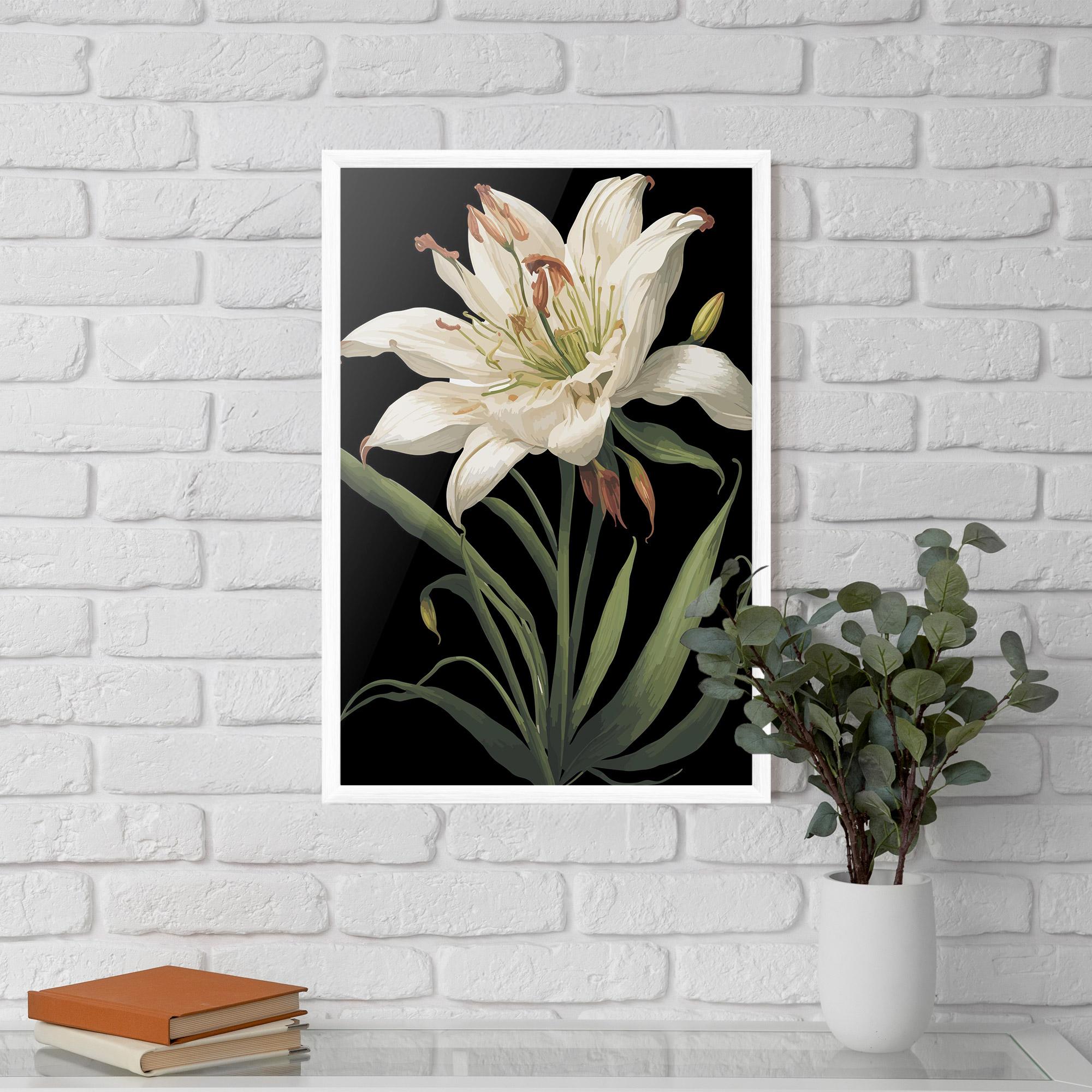 Keretezett Poszter Columbia White Lily mockup 5