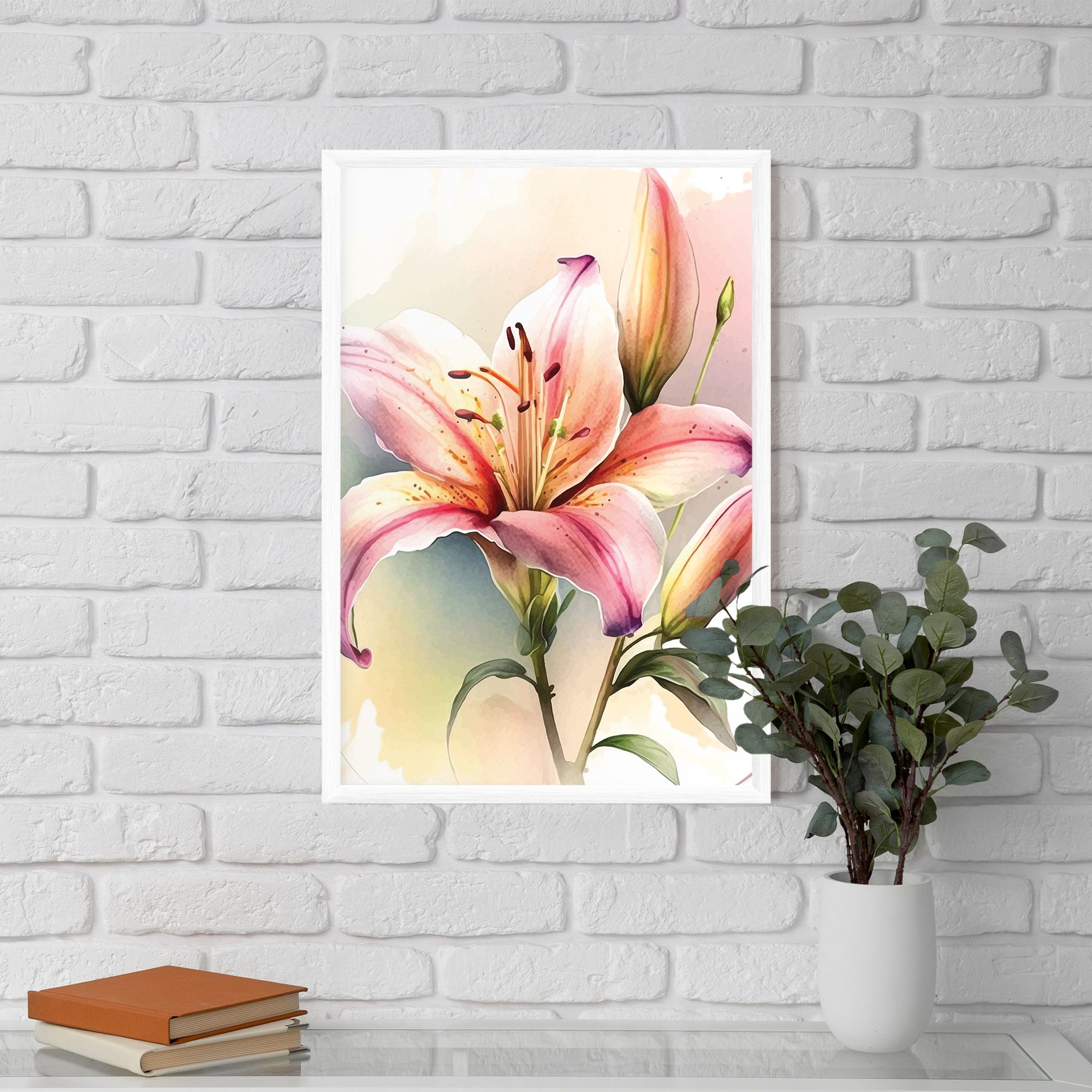 Pink Orange Lily mockup 5