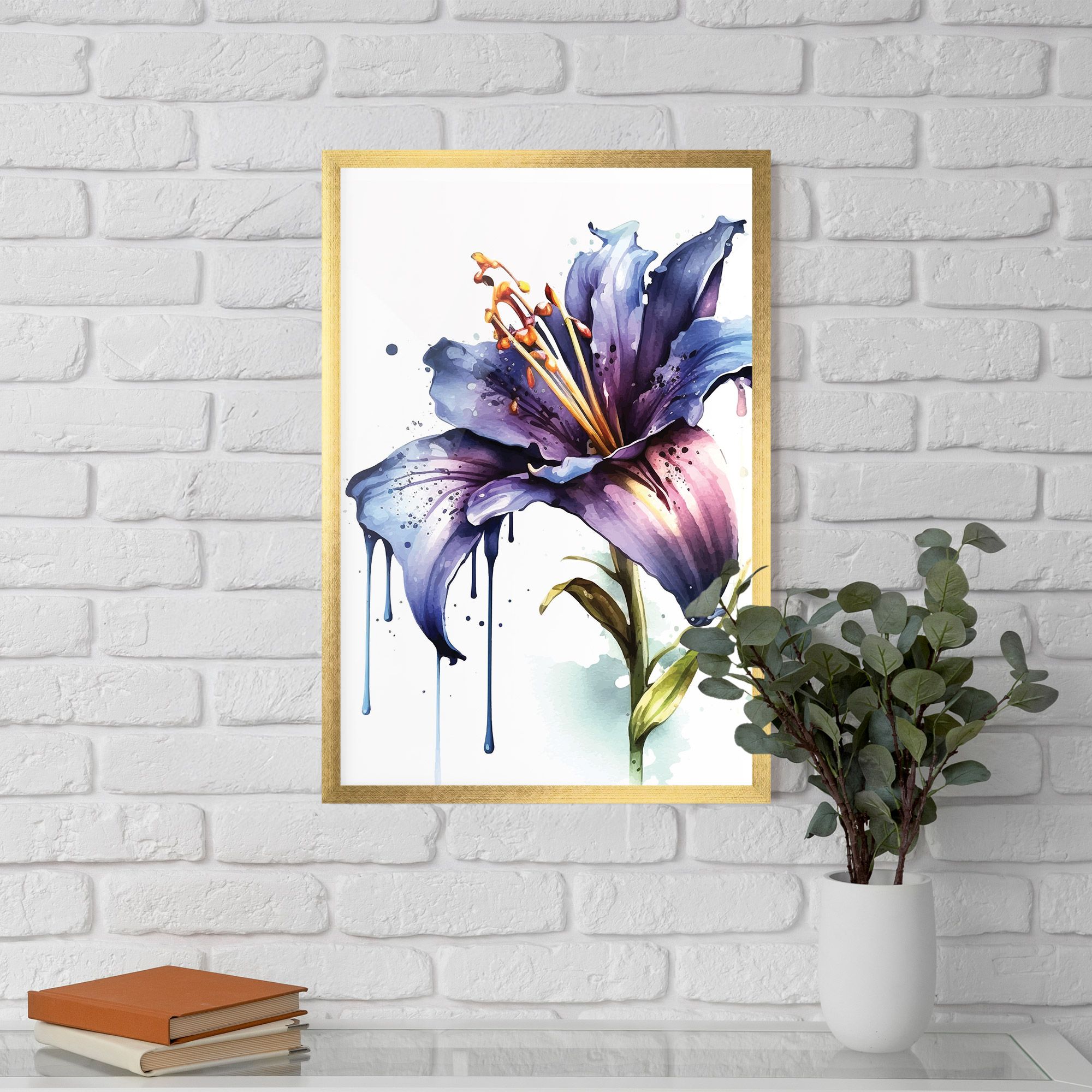 Purple Orange Lily mockup 5