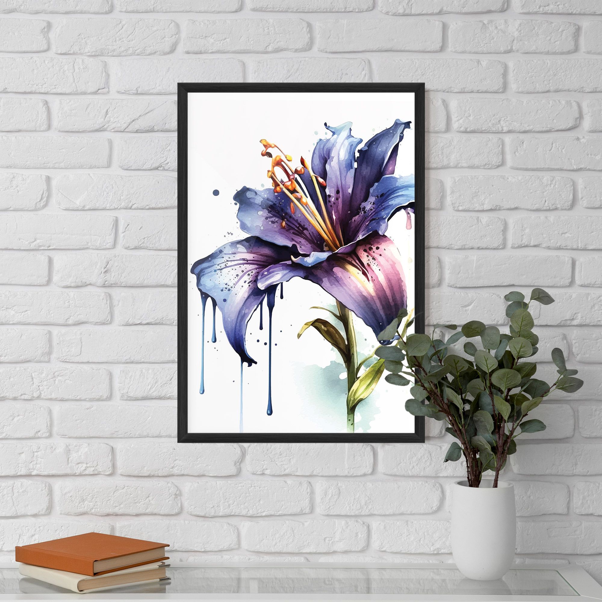 Purple Orange Lily mockup 5