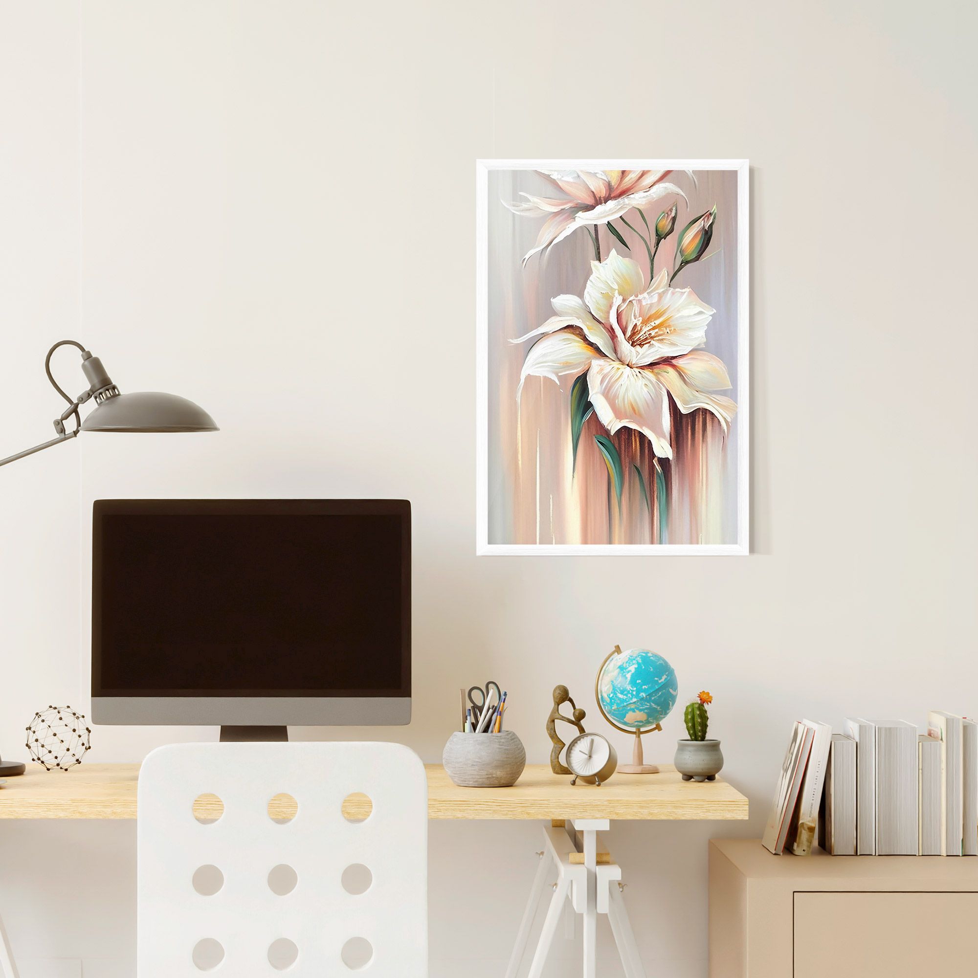 Abstract Lily Painting mockup 6
