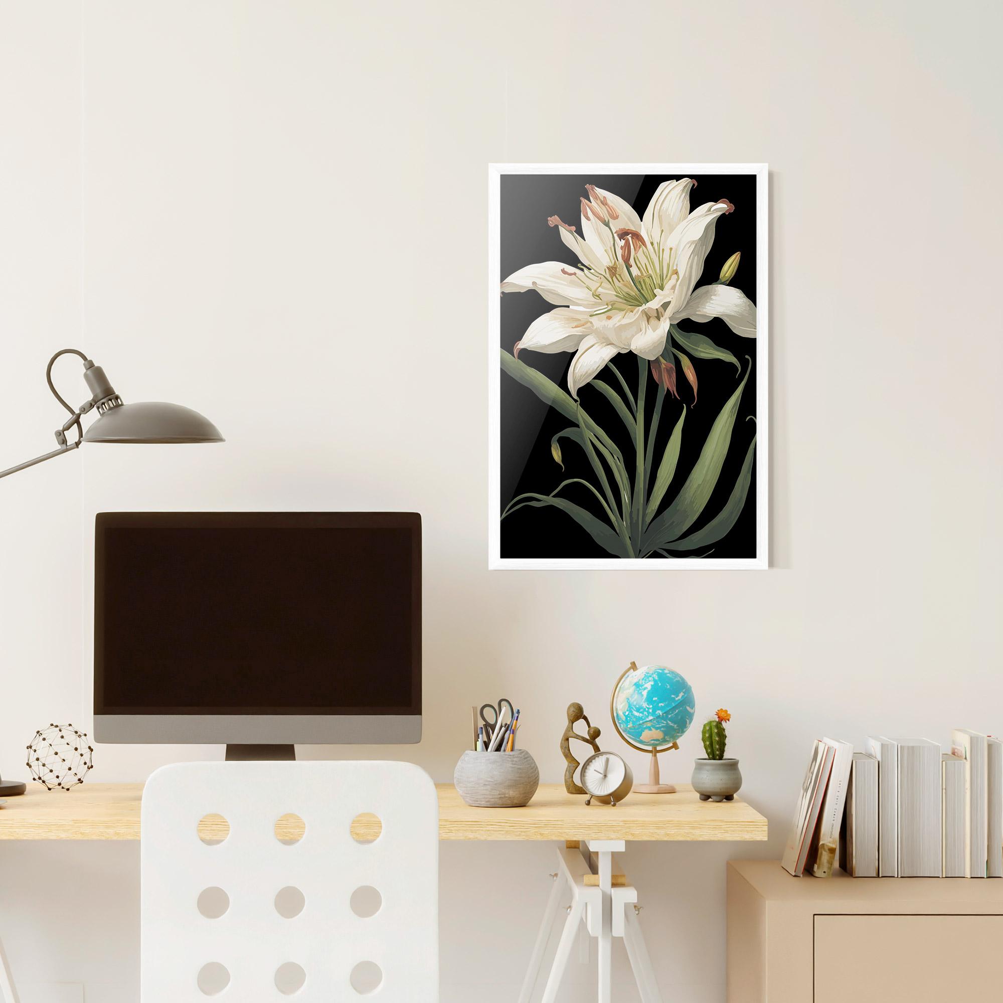 Keretezett Poszter Columbia White Lily mockup 6