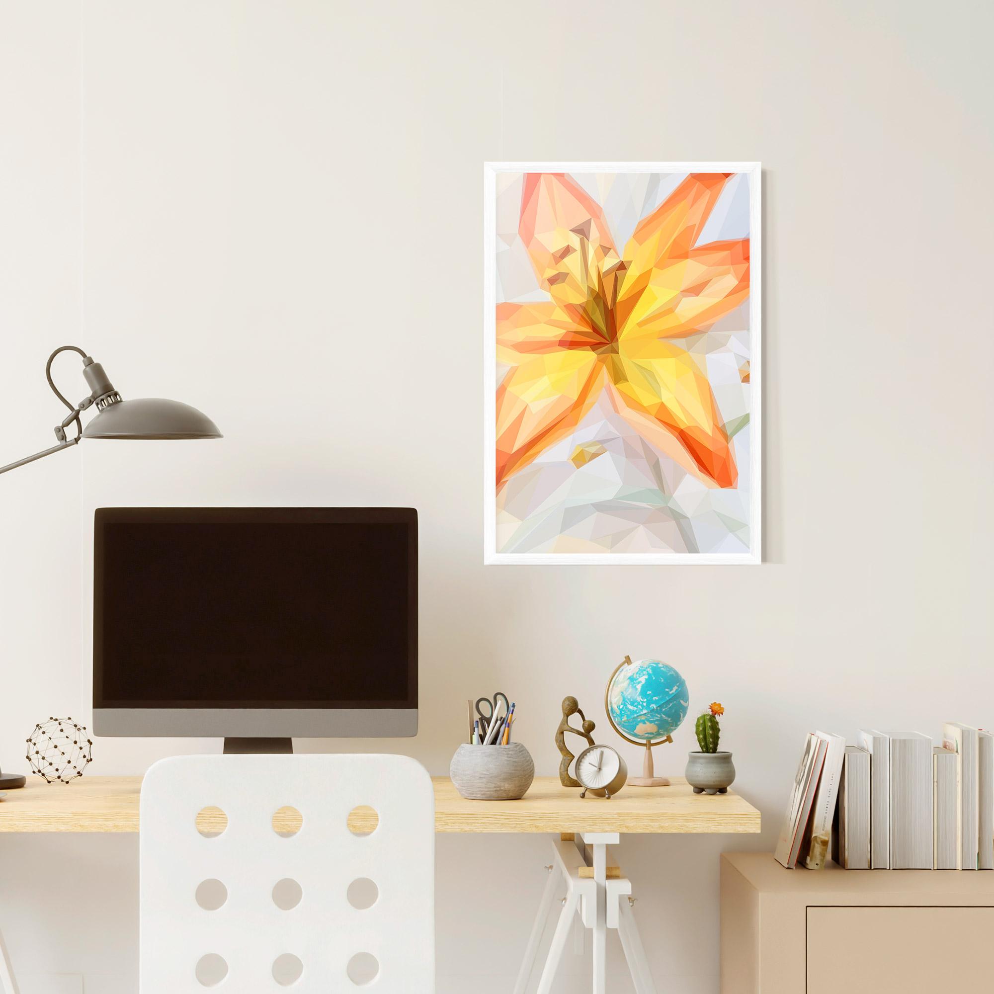 Keretezett Poszter Yellow Orange Lily mockup 6