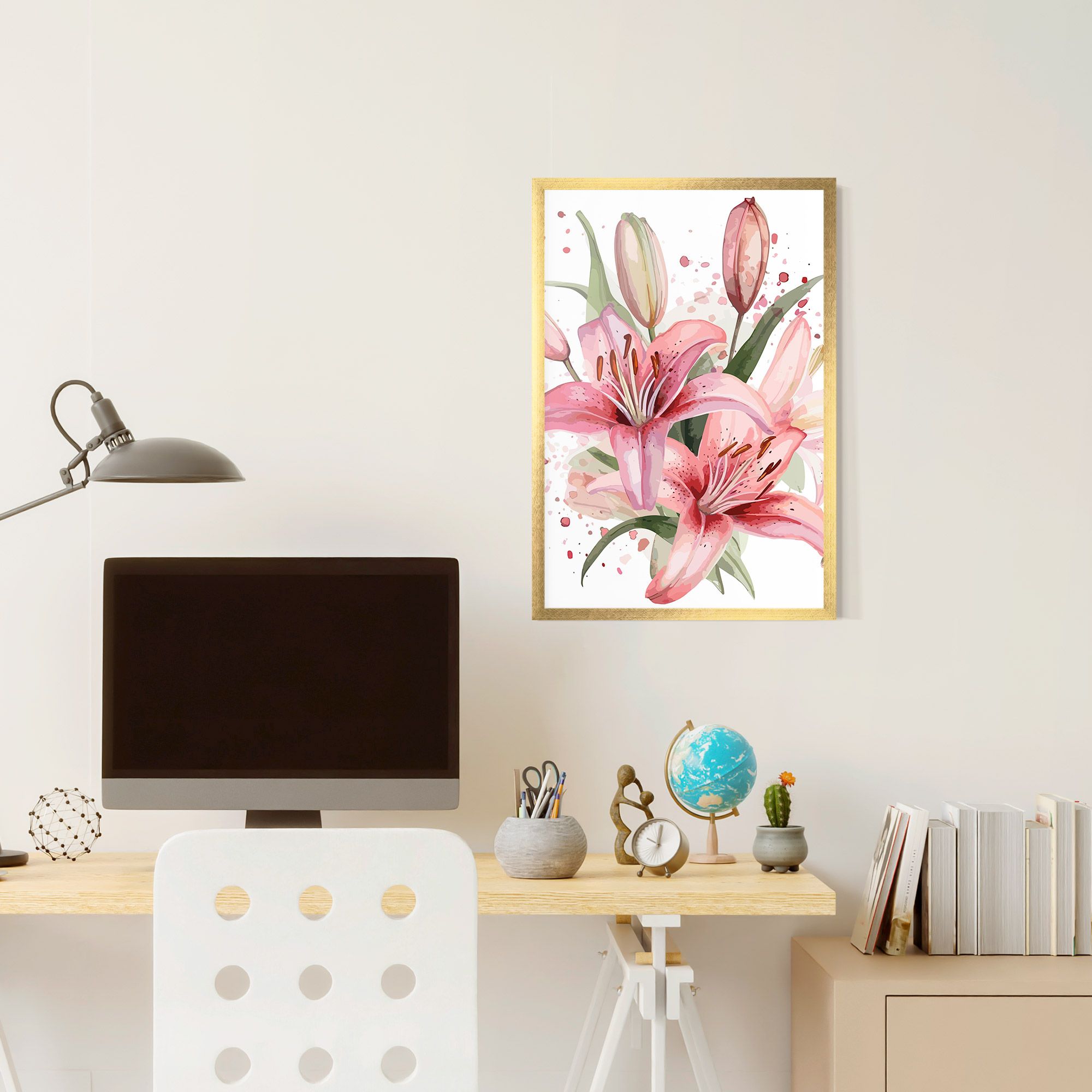 Beautiful Pink Lily mockup 6