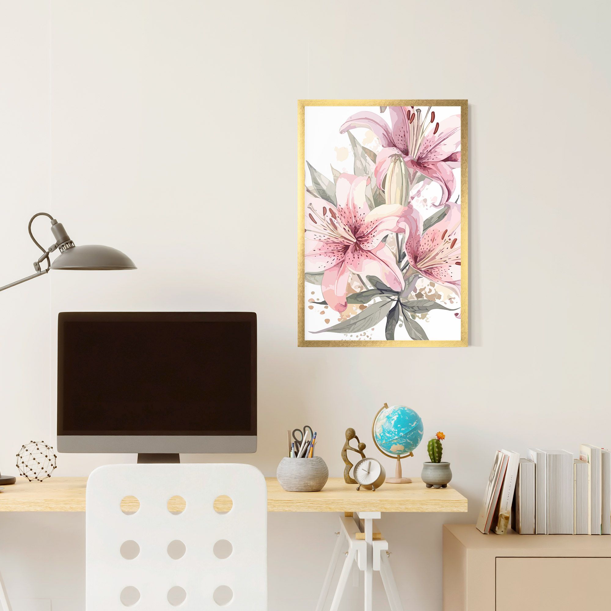 Light Pink Lily Art mockup 6