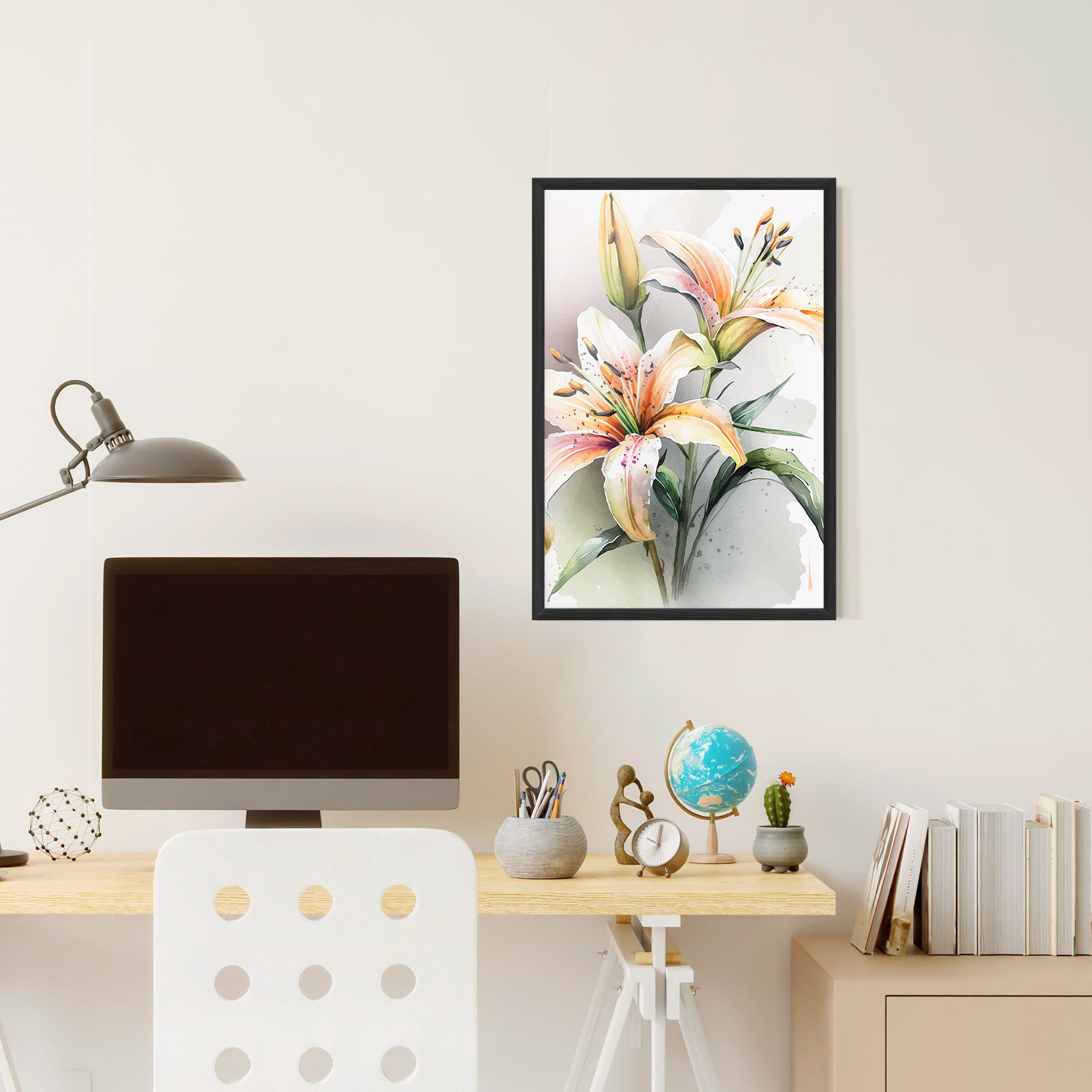 White Orange Lily mockup 6